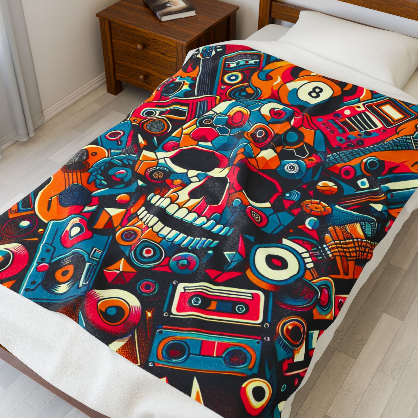 Melodic Fusion Fiesta - Plush Blanket