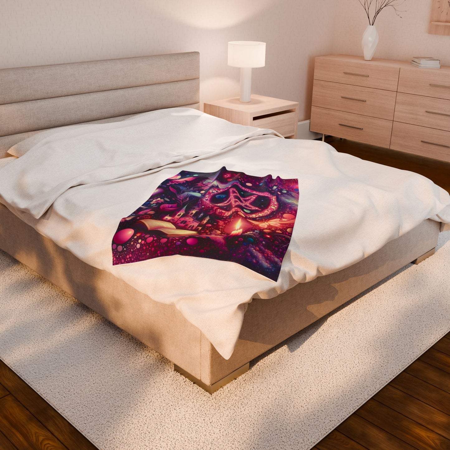 Mystical Realm of Wonder - Plush Blanket