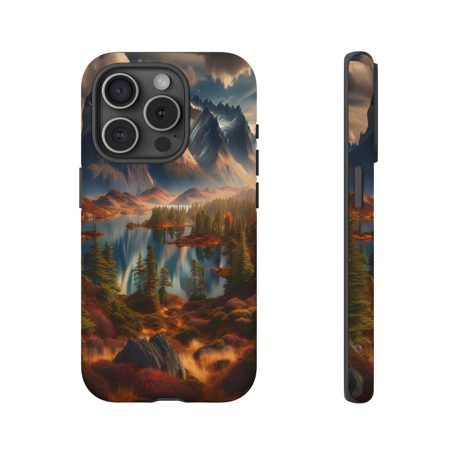 Custom ProtectiveMajestic Peaks and Tranquil WatersIphone Case Compatible With Iphone 16 15 14 - Phone Cover