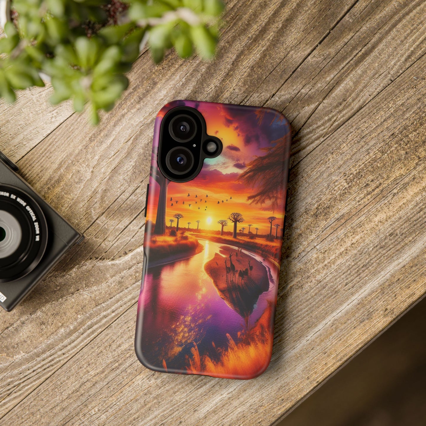 Journey Through Radiant Savannah - Phone Case