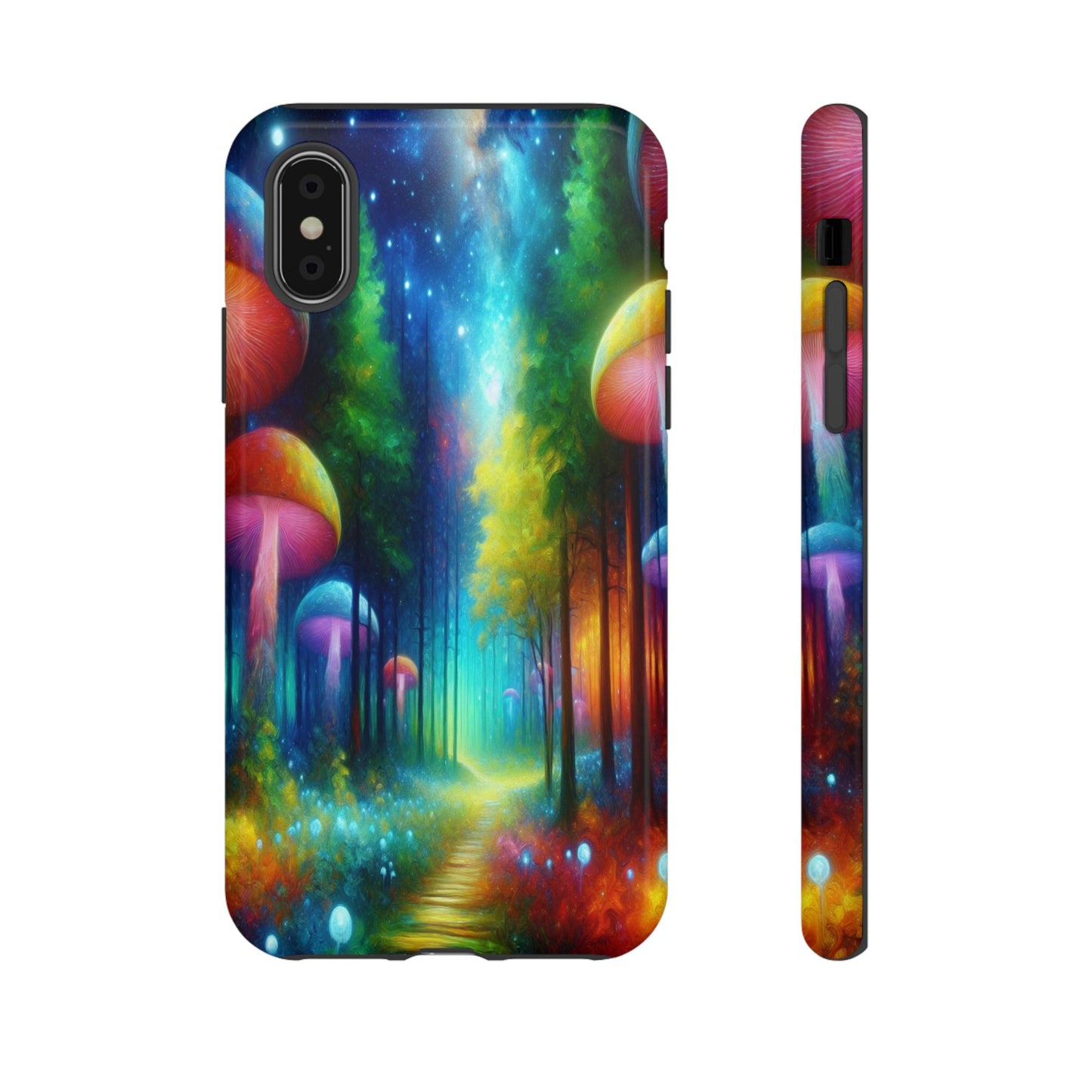 Mushroom Pathway in a Mystical Forest - Phone Case
