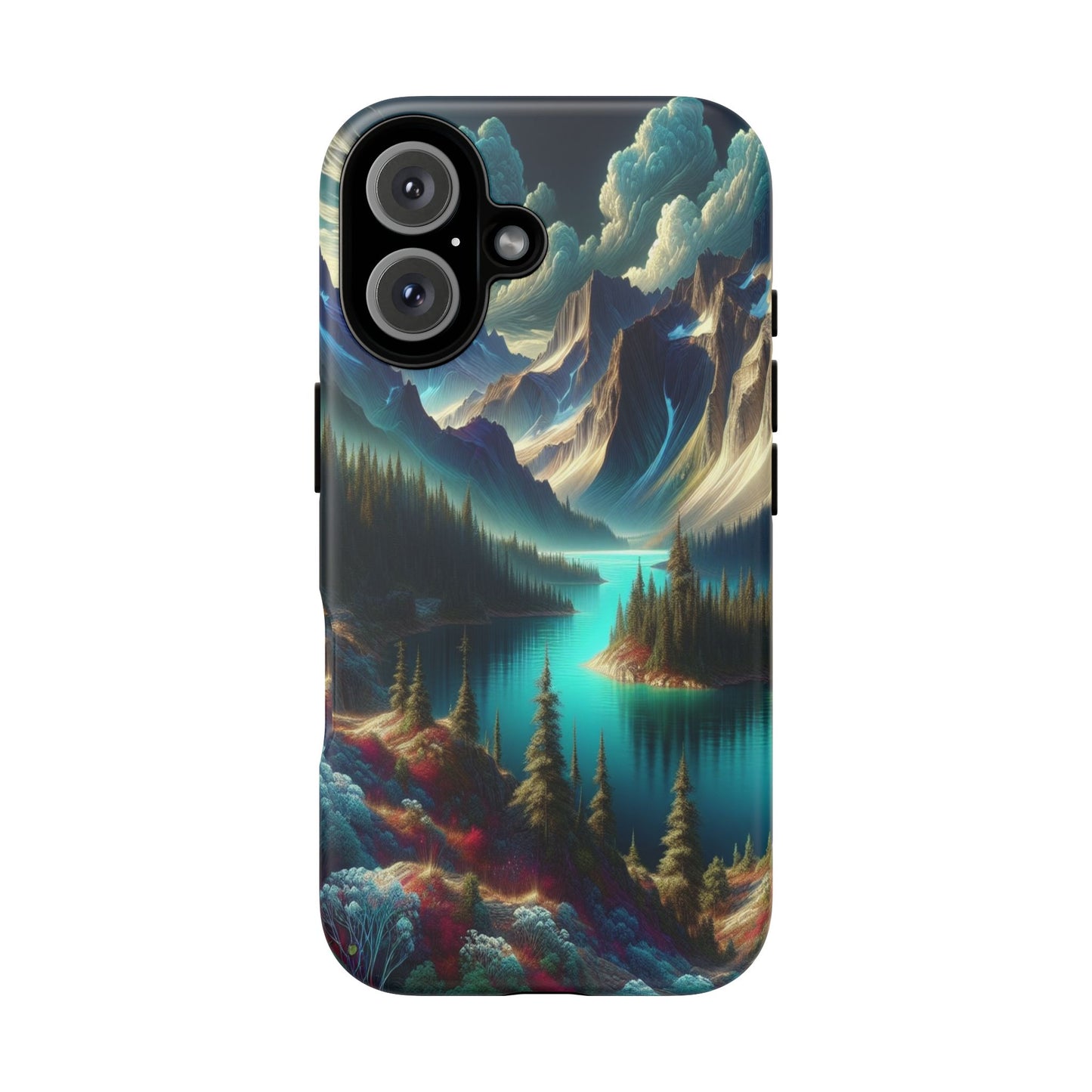 Custom ProtectiveMajestic Peaks and Tranquil WatersIphone Case Compatible With Iphone 16 15 14 - Phone Cover