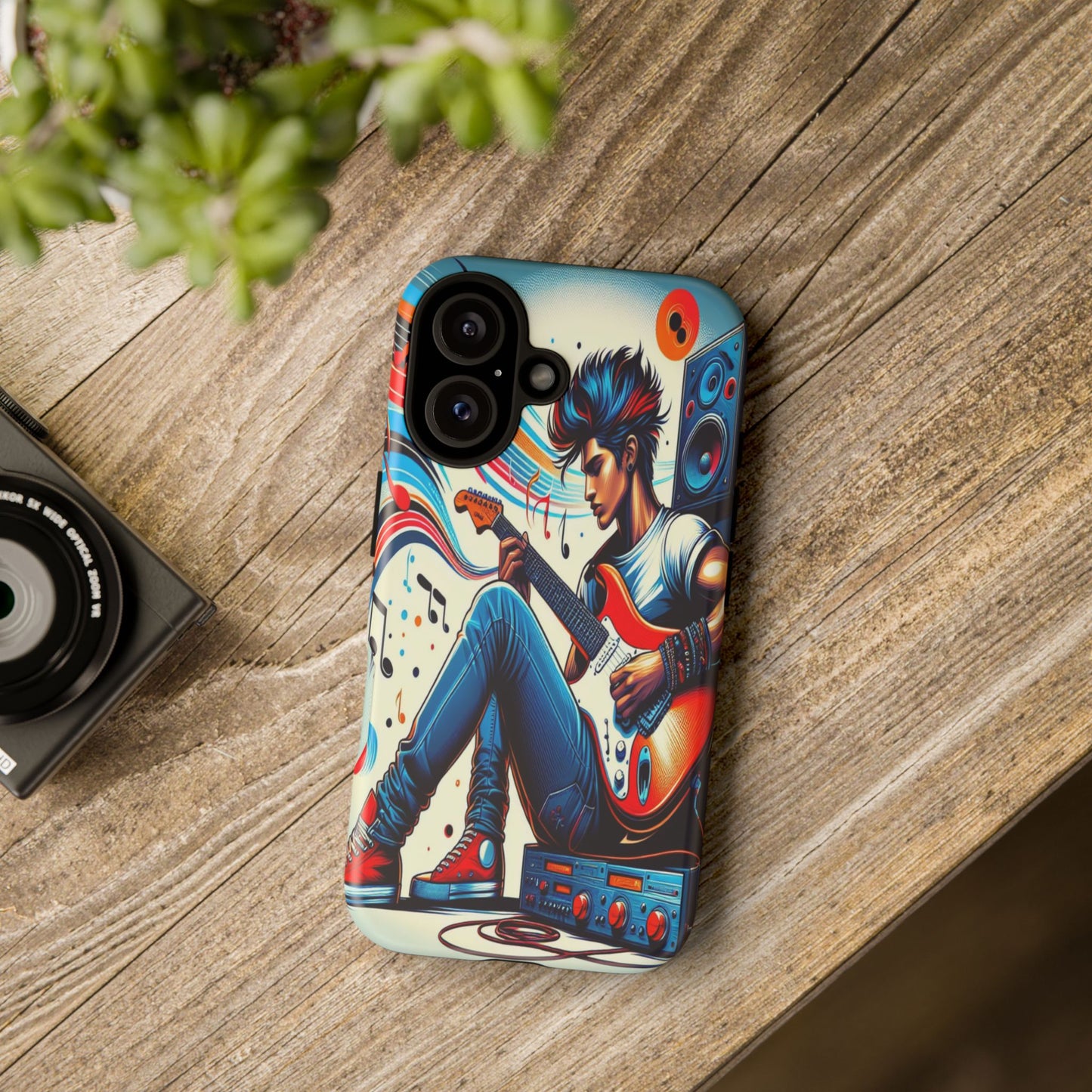 Protective Guitar Rhythms and Colorful Tunes Iphone Case Compatible With Iphone 16 15 14 - Phone Cover