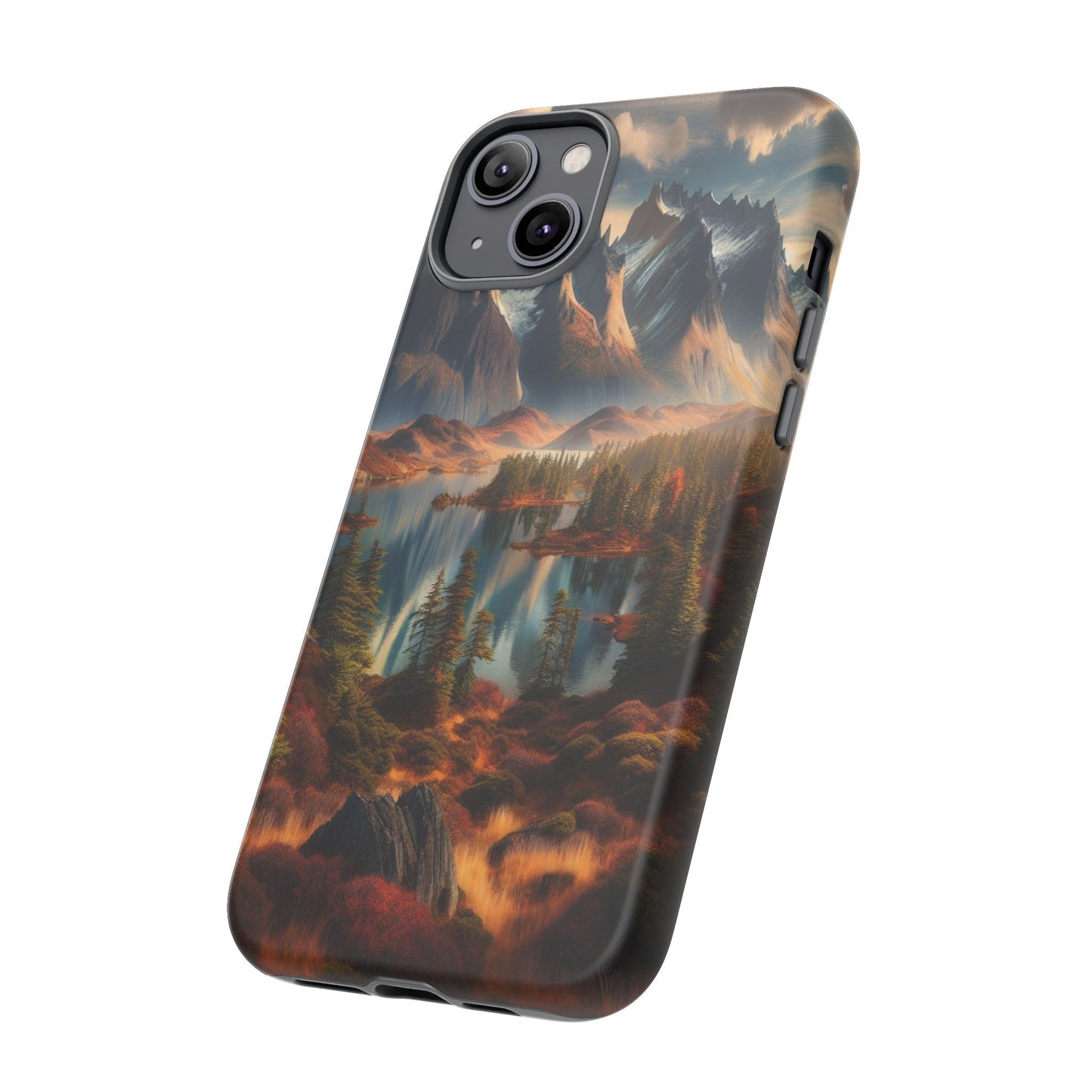 Custom ProtectiveMajestic Peaks and Tranquil WatersIphone Case Compatible With Iphone 16 15 14 - Phone Cover