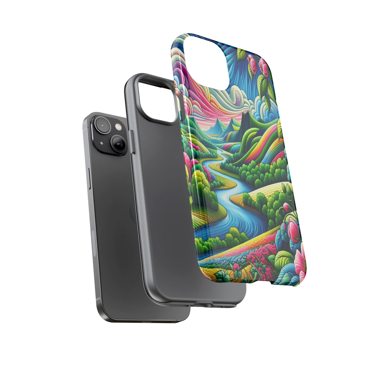 Colorful Landscape Fantasy - Phone Case
