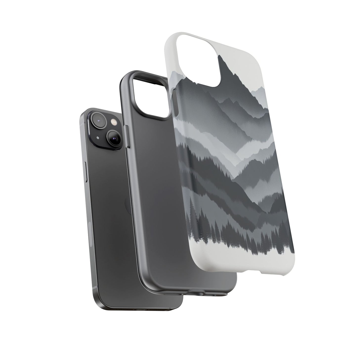 Layers of Misty Peaks - Phone Case