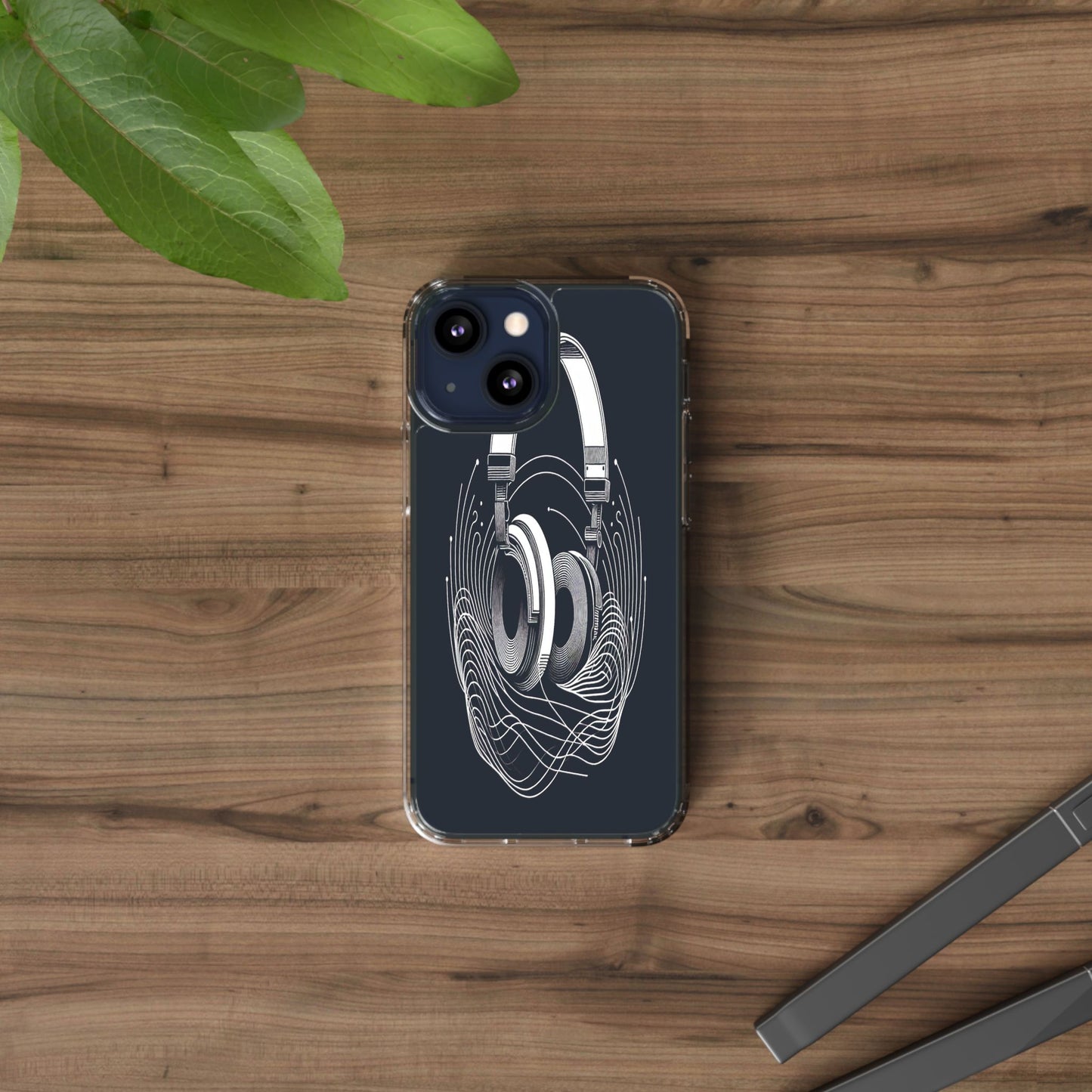 Transparent Sound Waves Unleashed Iphone Case Compatible With Iphone 16 15 14 - Clear Phone Cover