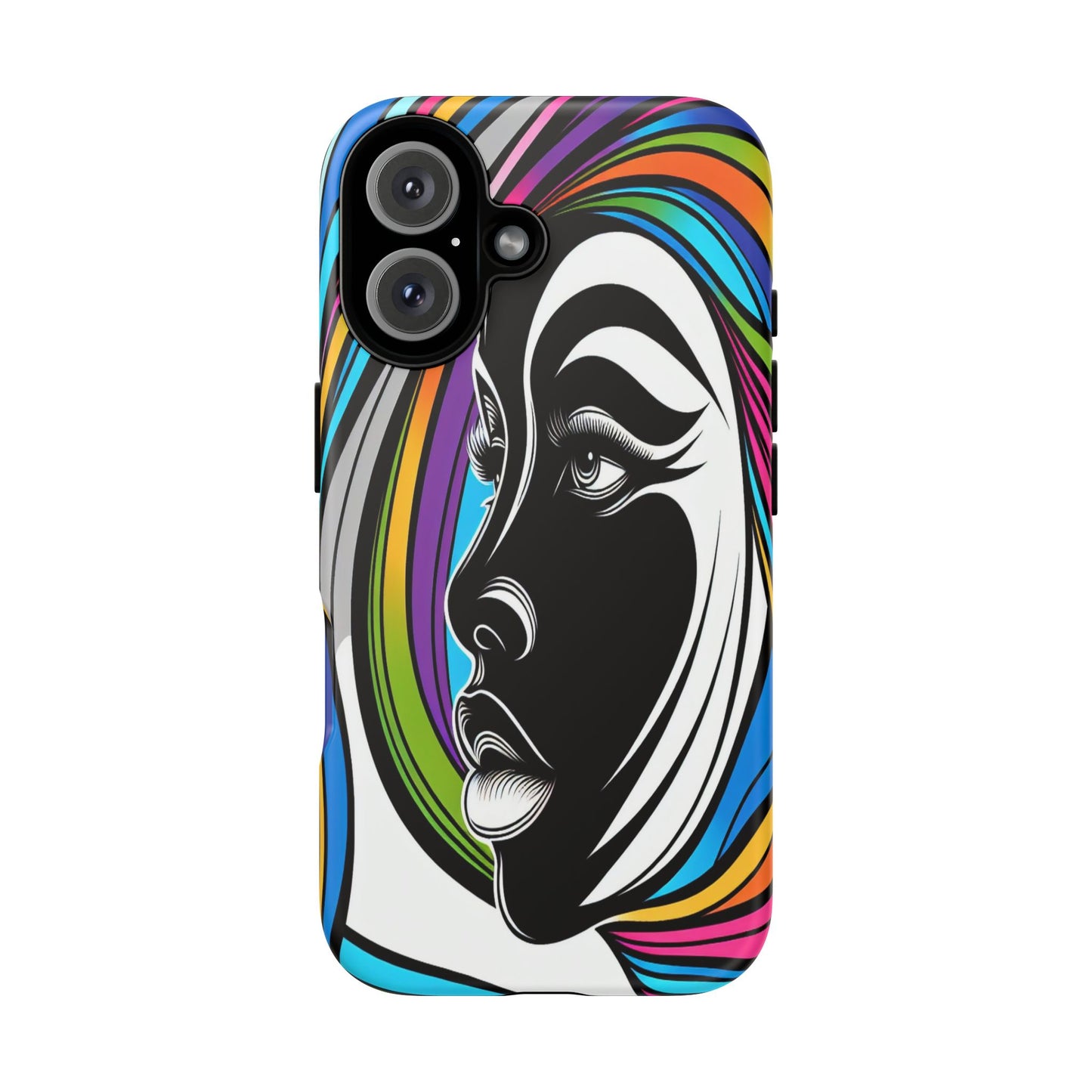 Colorful Portrait Fusion - Phone Case