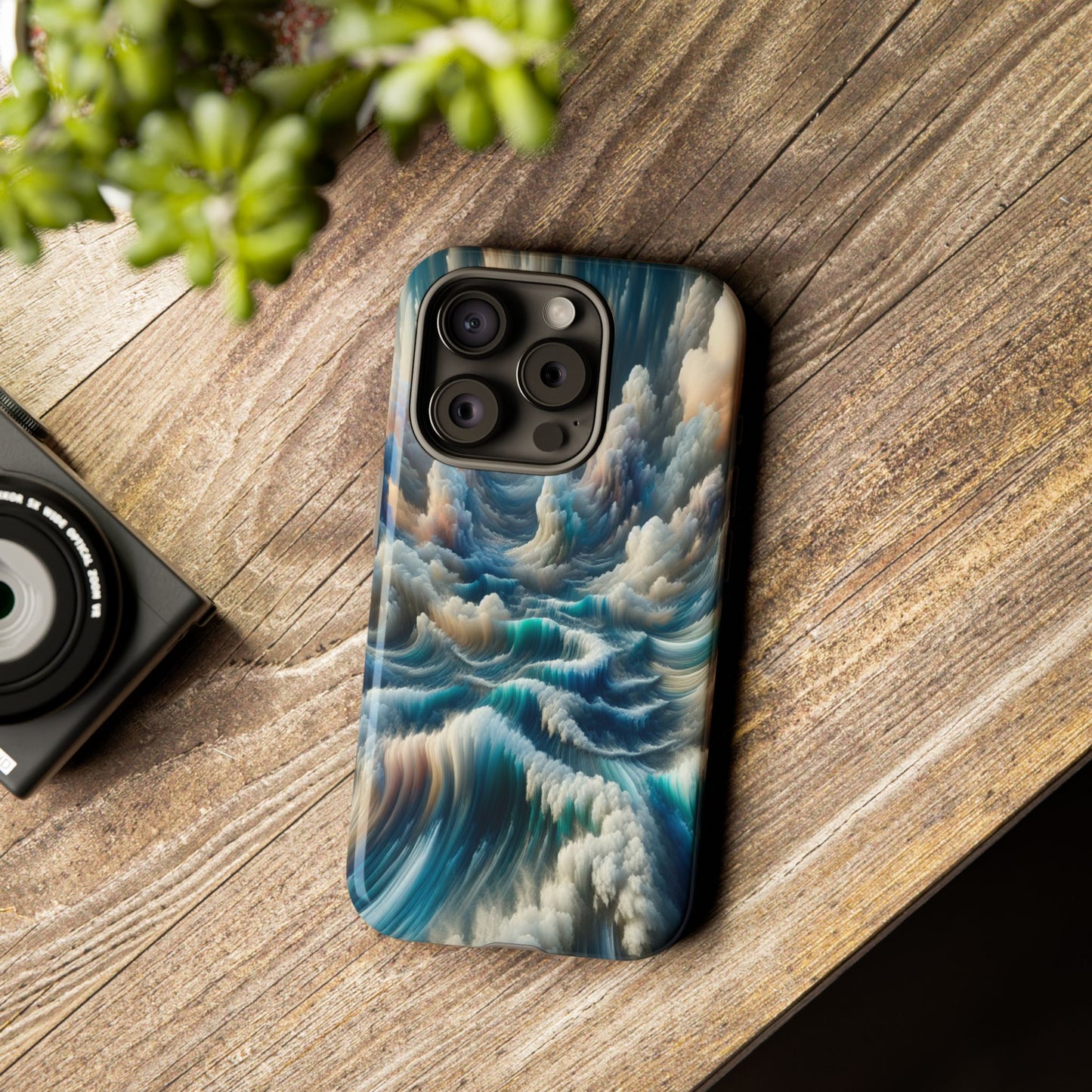 Waves of Clouded Light - Phone Case