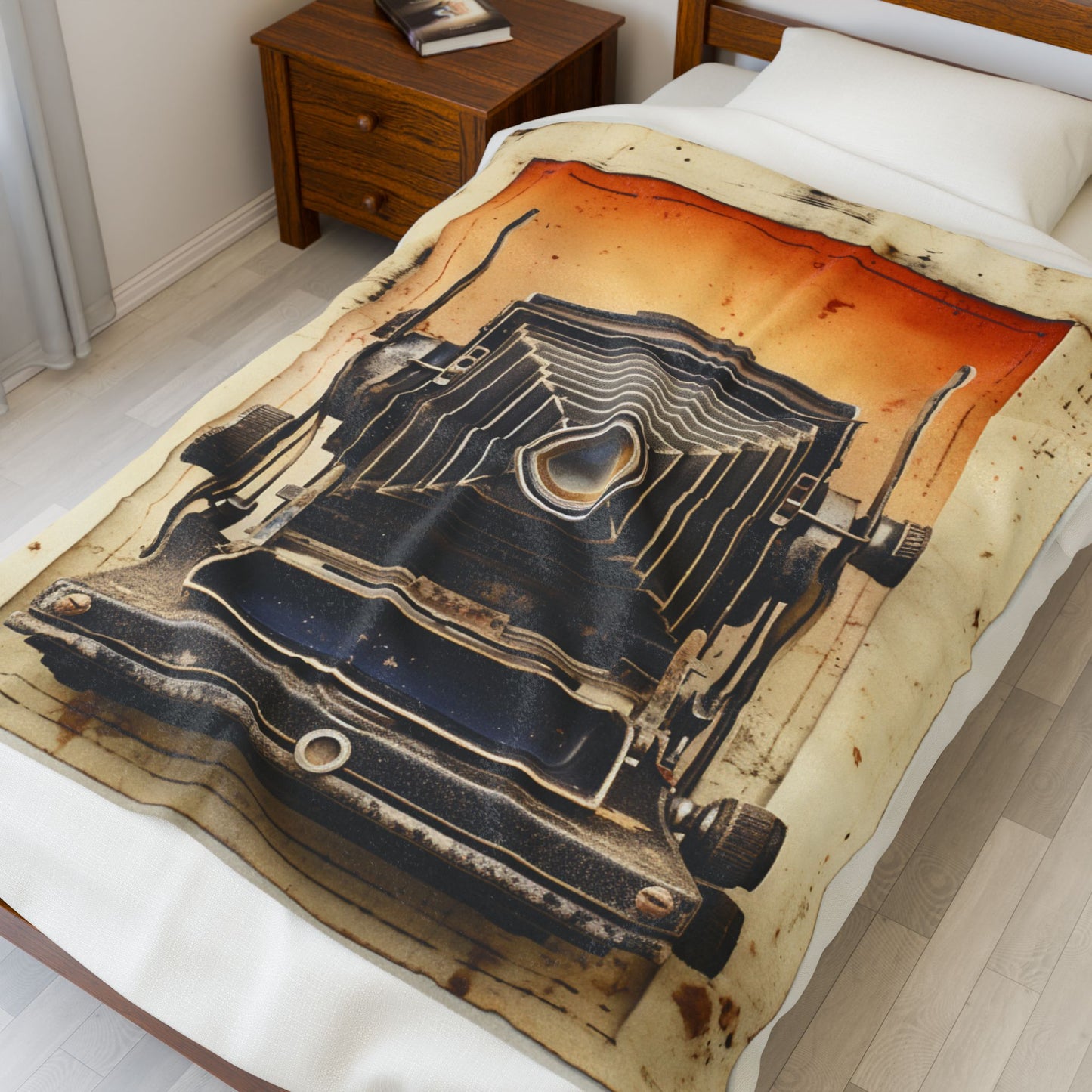 Captured Time in Monochrome- Plush Blanket