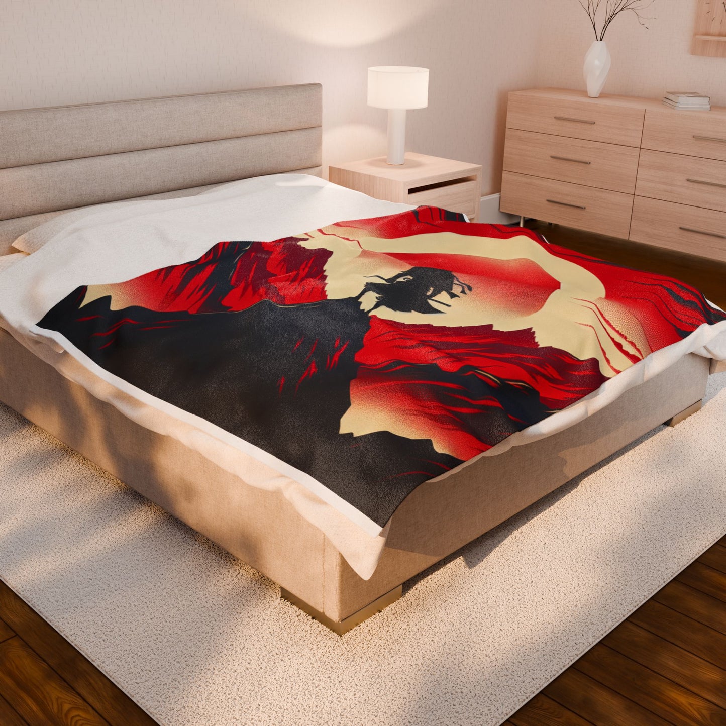 Warrior at Dawn - Plush Blanket