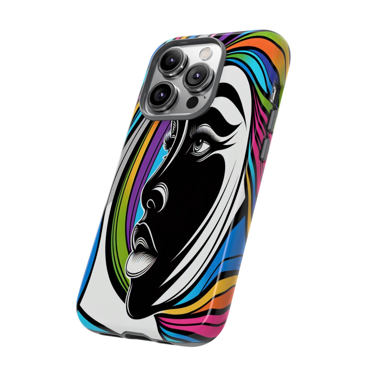 Colorful Portrait Fusion - Phone Case