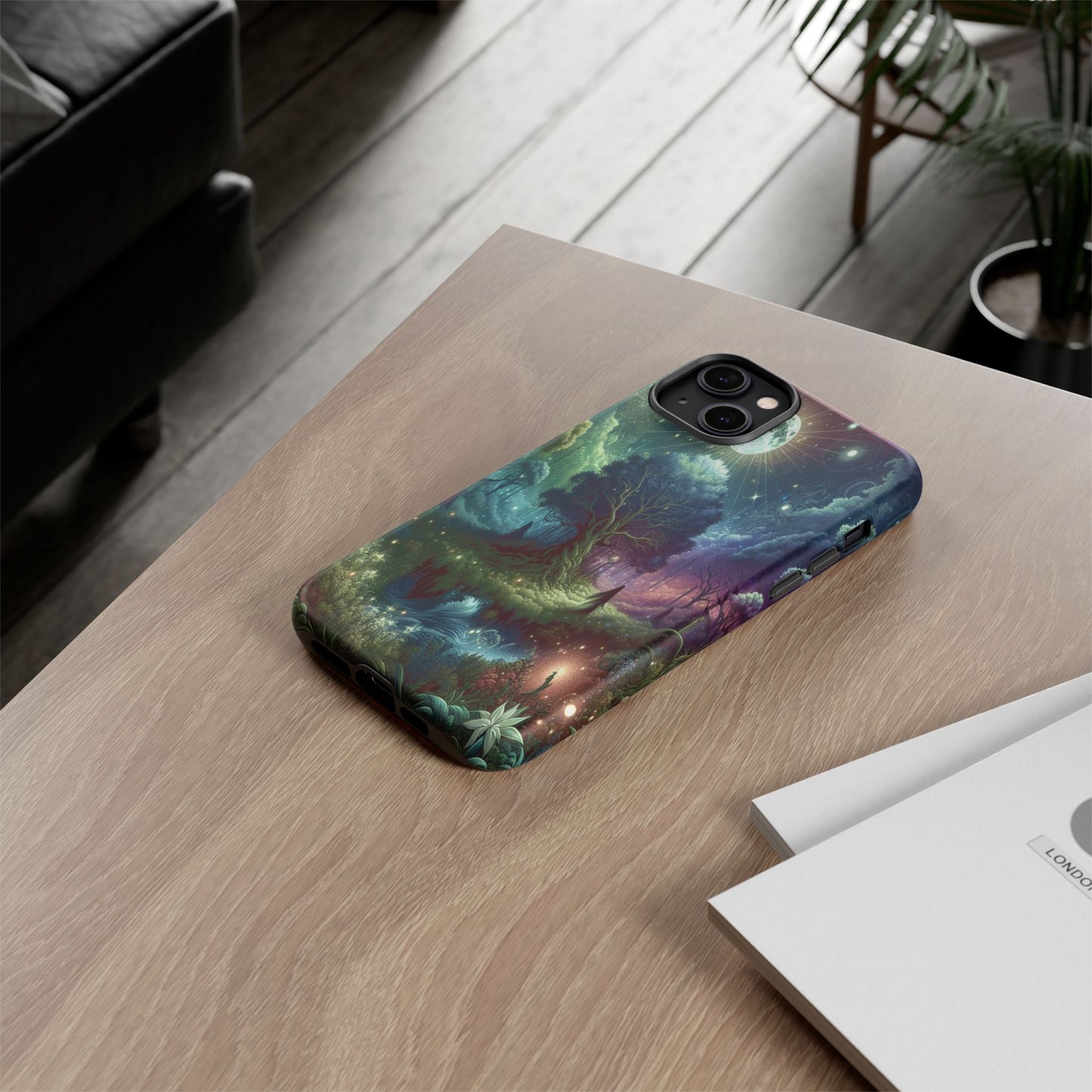 Luminous Forest Nightscape - Phone Case