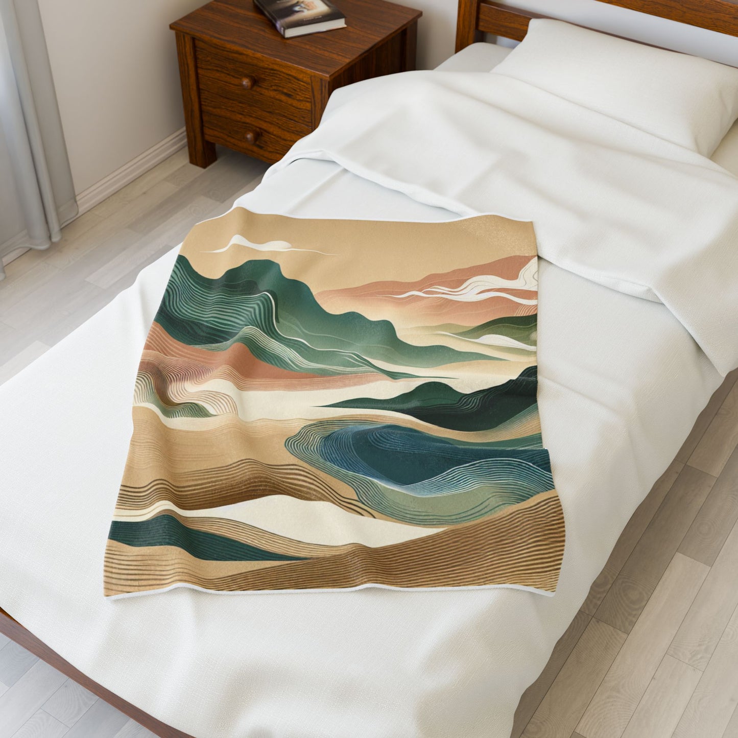 Flowing Landscapes - Plush Blanket