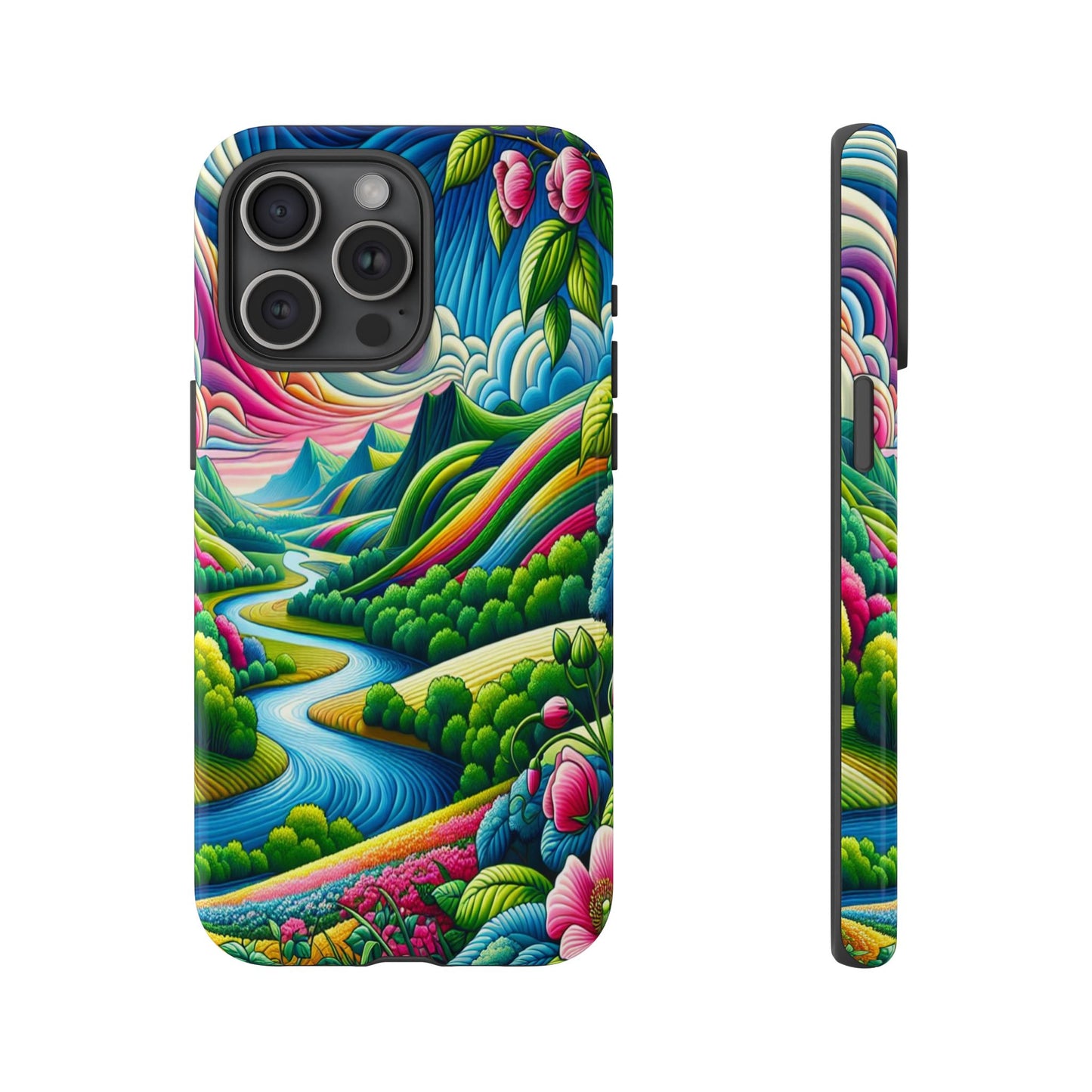Colorful Landscape Fantasy - Phone Case