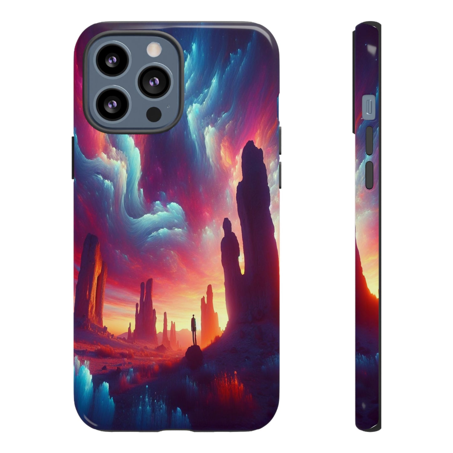 Wanderer in the Painted Sky - Phone Case