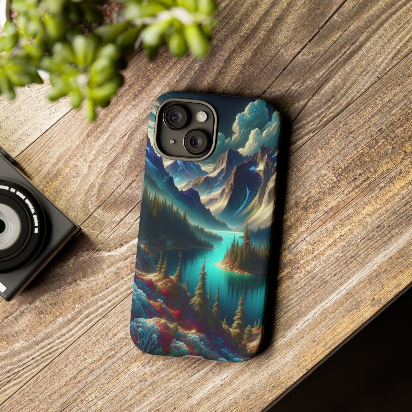 Custom ProtectiveMajestic Peaks and Tranquil WatersIphone Case Compatible With Iphone 16 15 14 - Phone Cover