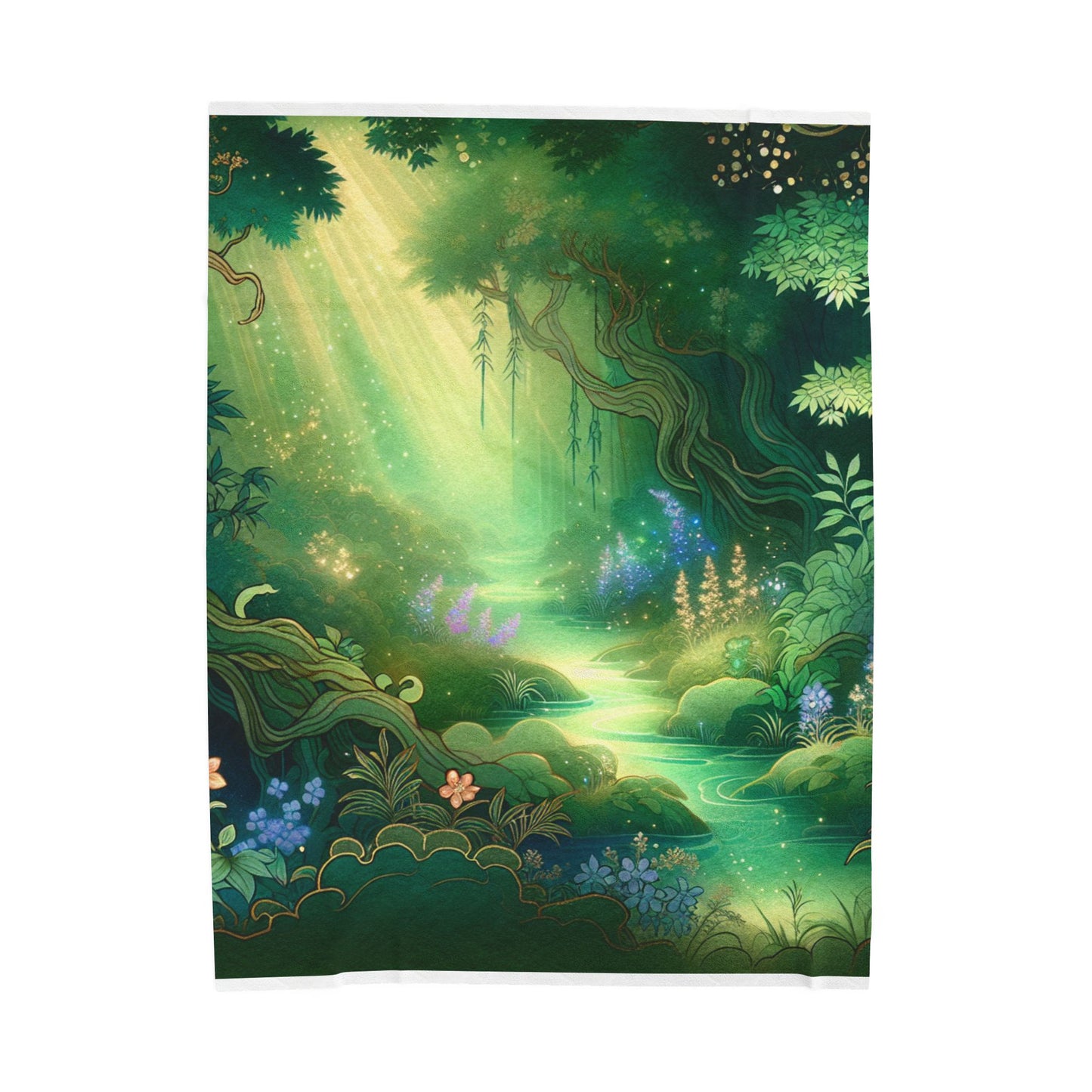 Enchanted Glade Radiance - Plush Blanket