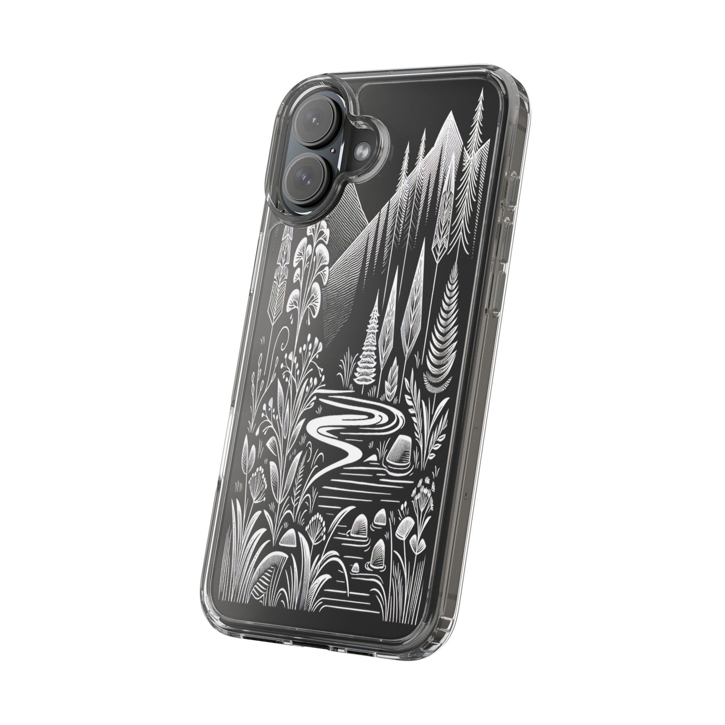 Transparent Alpine Wilderness Pathways Iphone Case Compatible With Iphone 16 15 14 - Clear Phone Cover