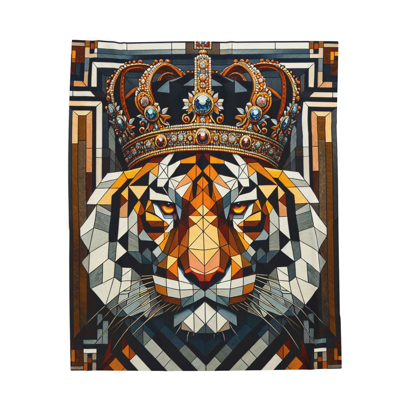 Regal Tiger Majesty - Plush Blanket