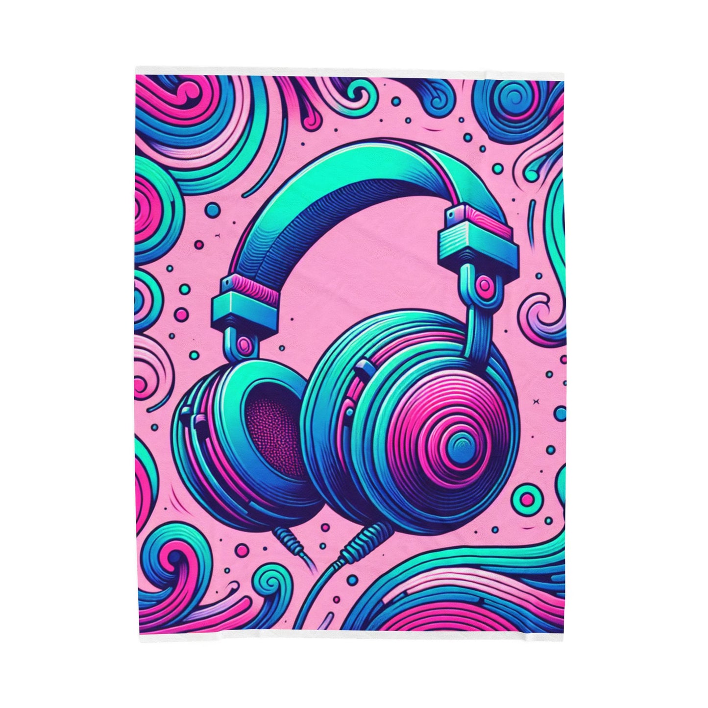 Sound Waves Harmony - Plush Blanket