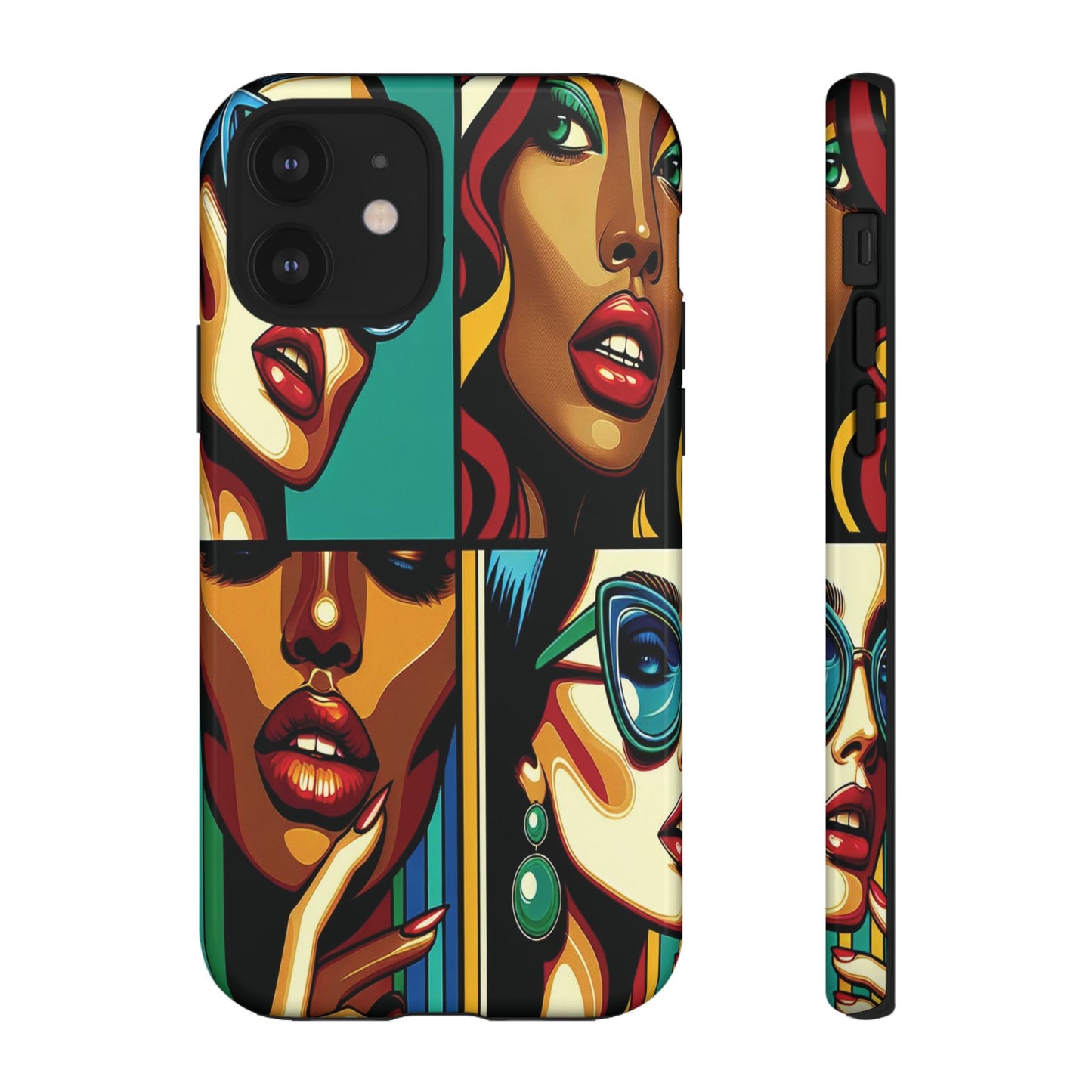 Protective Pop Art Expressions Iphone Case Compatible With Iphone 16 15 14 - Iphone Cover