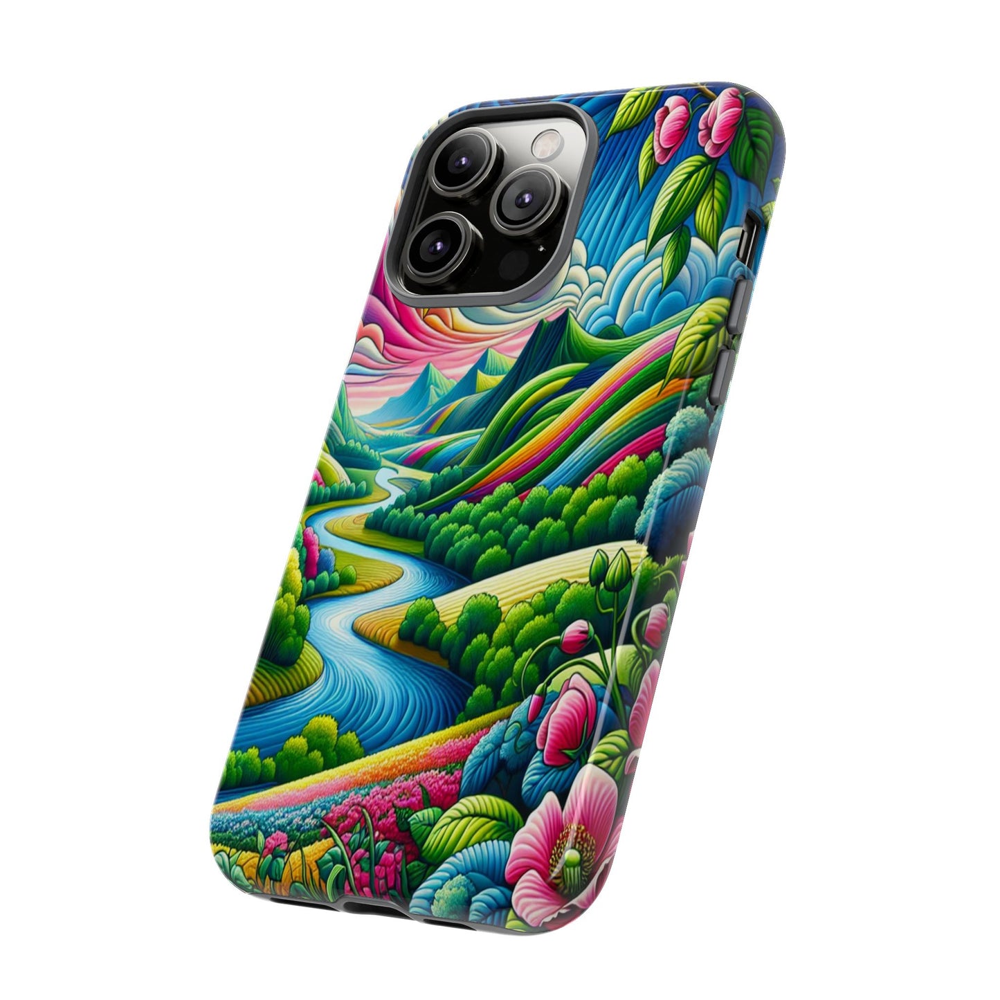 Colorful Landscape Fantasy - Phone Case