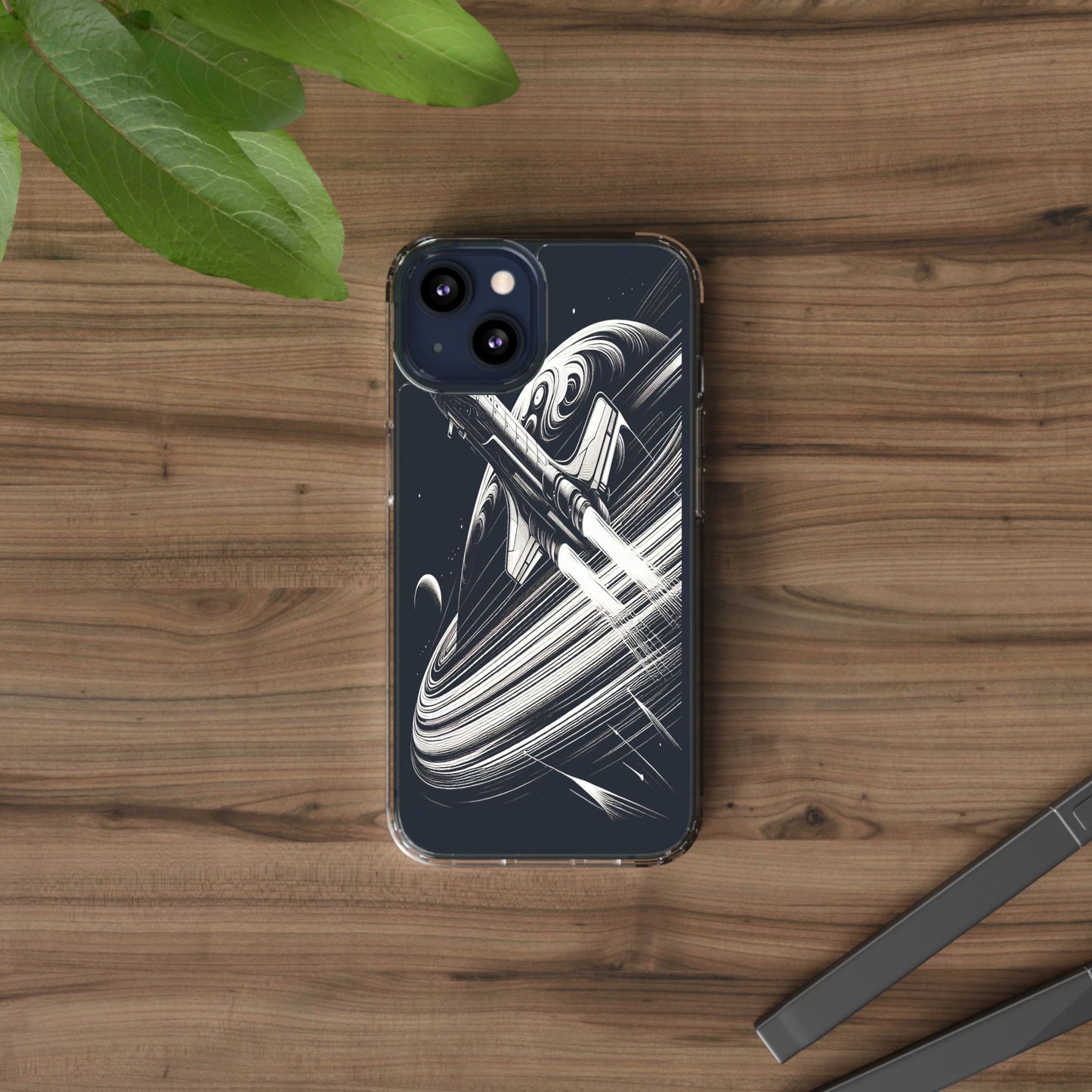 Transparent Voyage Beyond the Rings Iphone Case Compatible With Iphone 16 15 14 - Clear Phone Cover