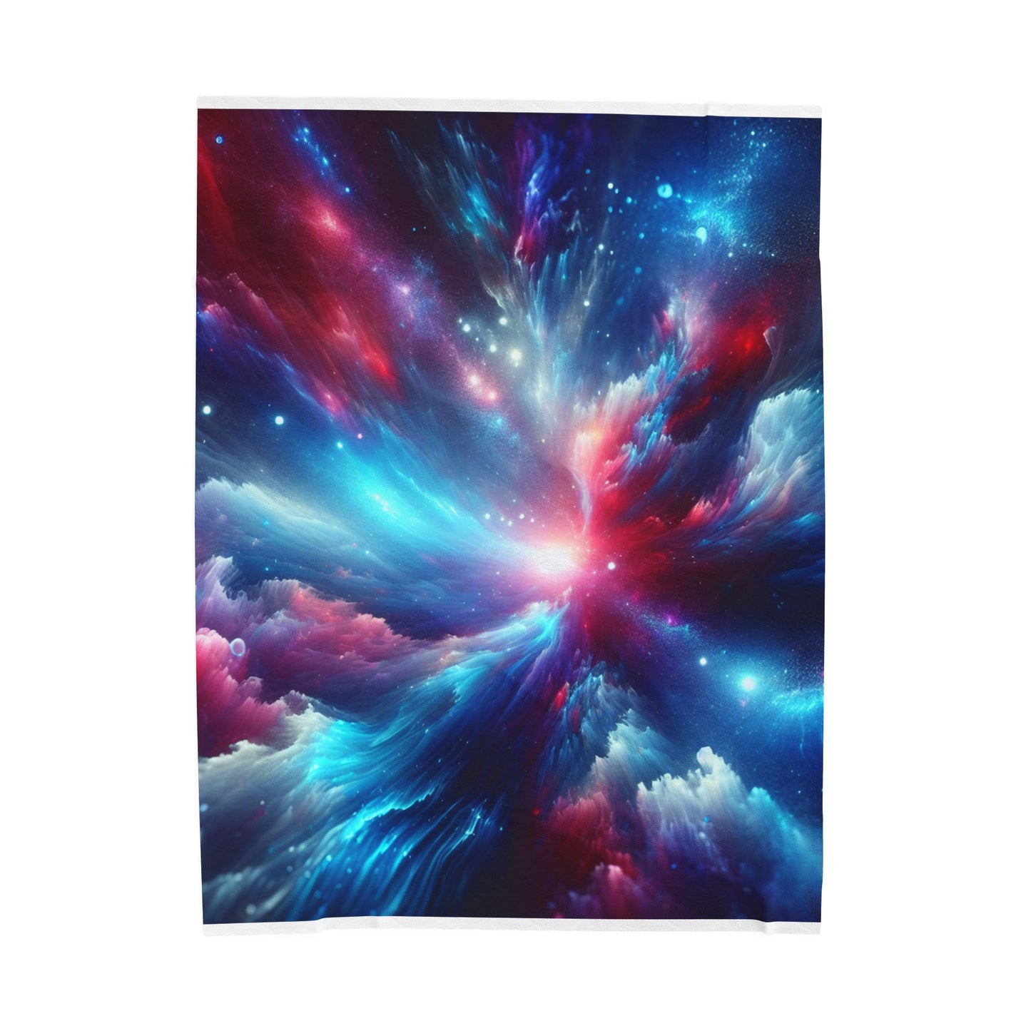 Cosmic Energy Burst - Plush Blanket