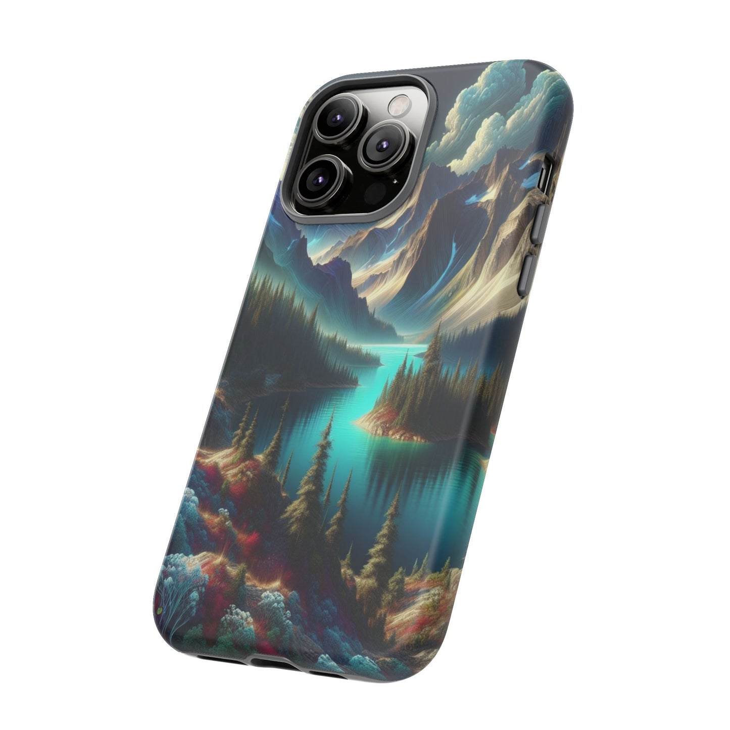 Custom ProtectiveMajestic Peaks and Tranquil WatersIphone Case Compatible With Iphone 16 15 14 - Phone Cover