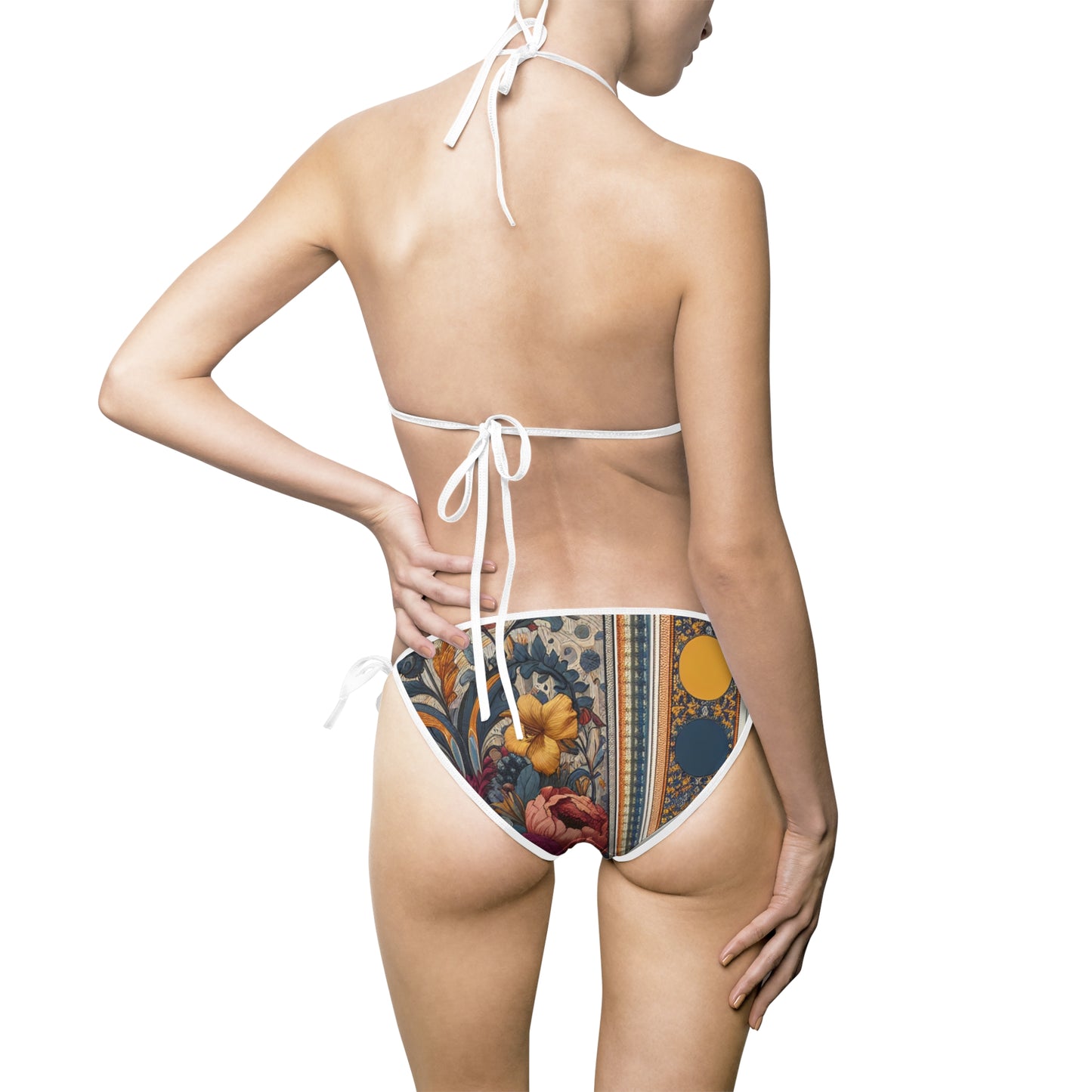 Women's Intricate Patterns and Color Exploration Bikini Swimsuit