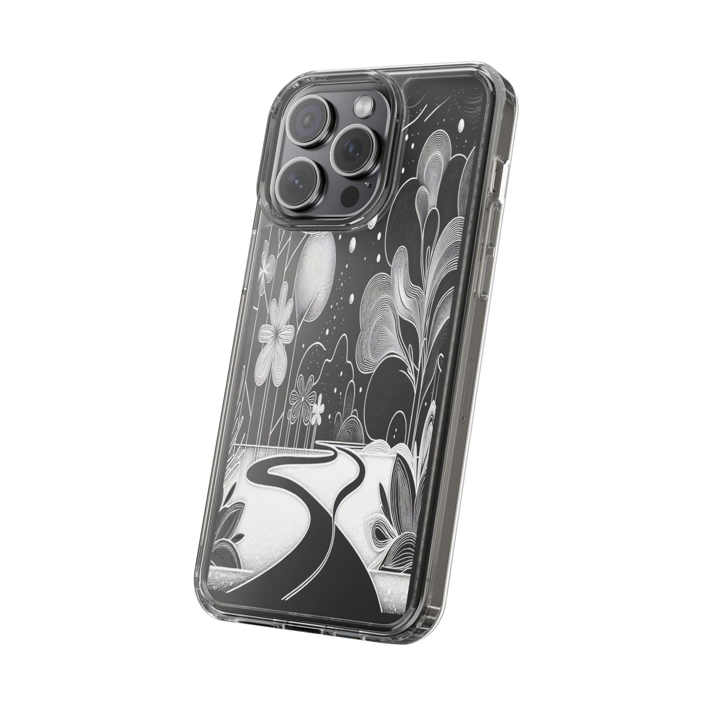 Transparent Pathway to Imagination Iphone Case Compatible With Iphone 16 15 14 - Clear Phone Cover