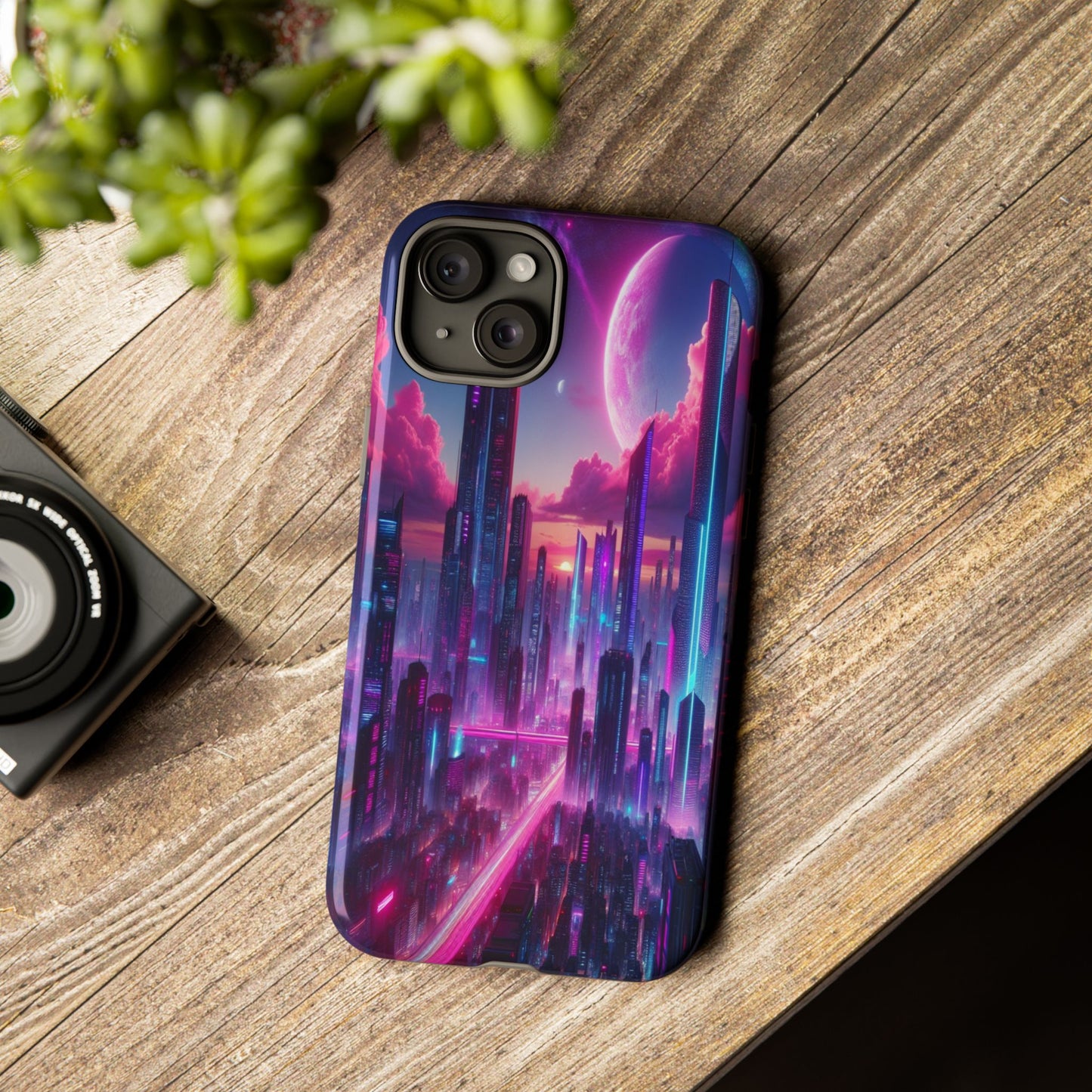 Futuristic Skyline Fantasy - Phone Case