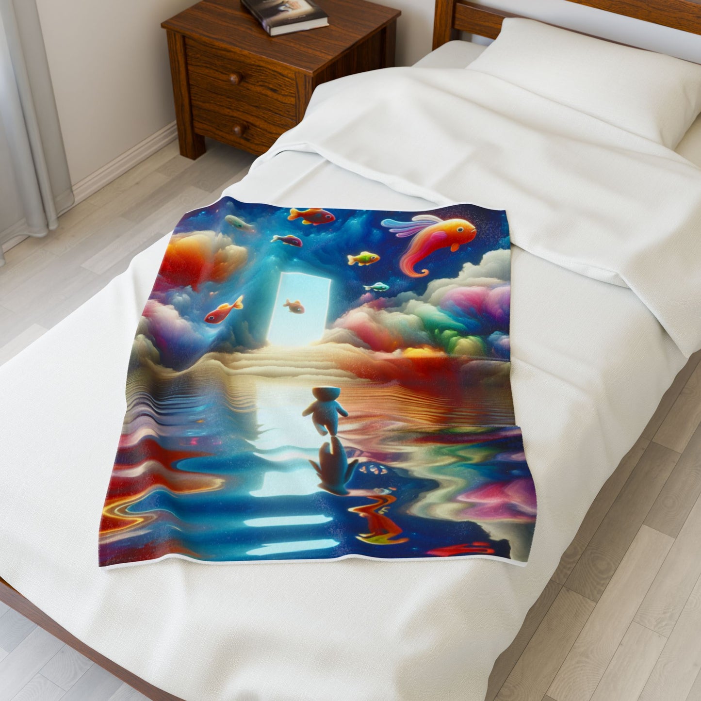 Journey to the Clouded Doorway - Plush Blanket