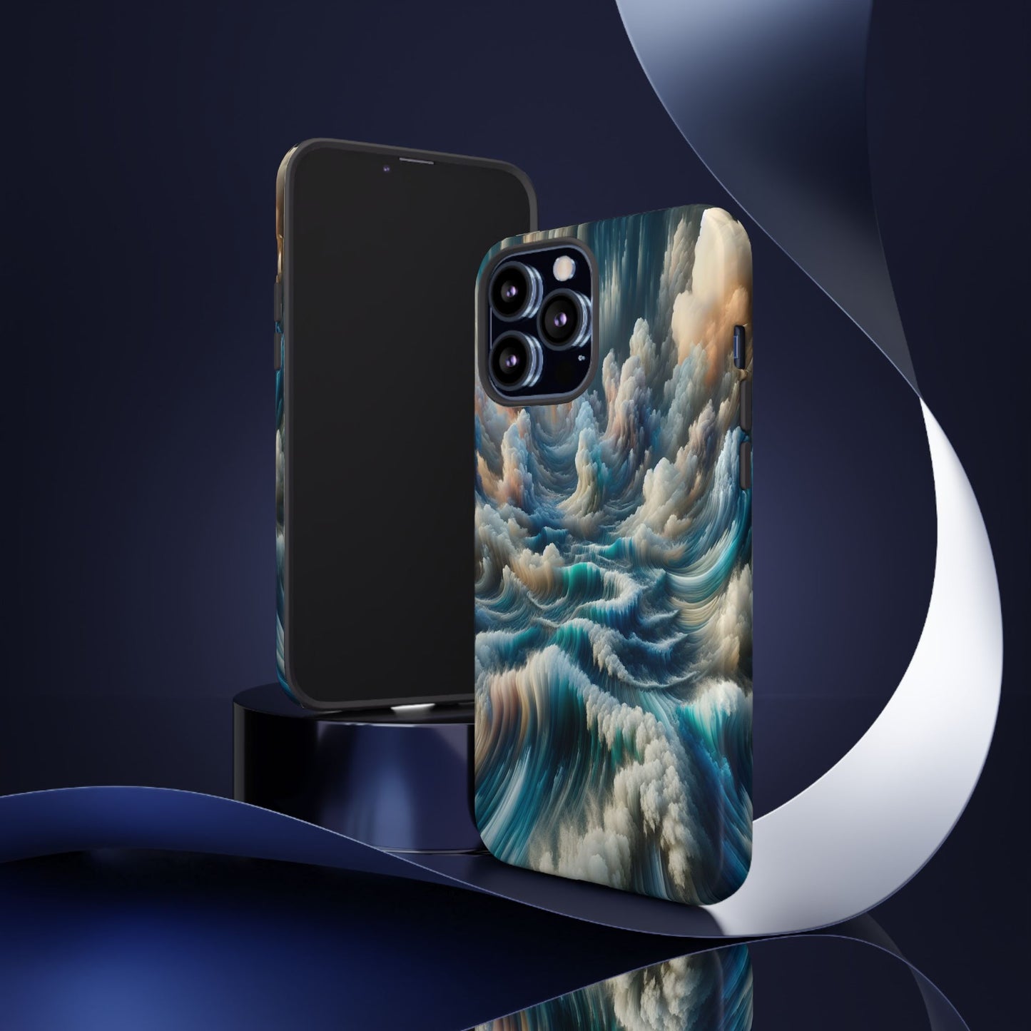 Waves of Clouded Light - Phone Case