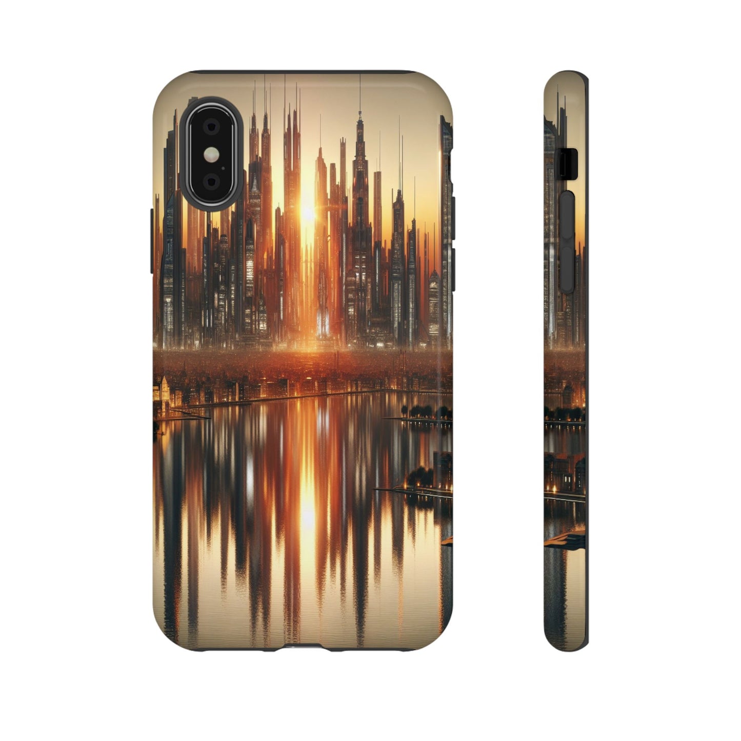 Protective Radiant Cityscape at Dusk  Iphone Case Compatible With Iphone 16 15 14 - Phone Cover