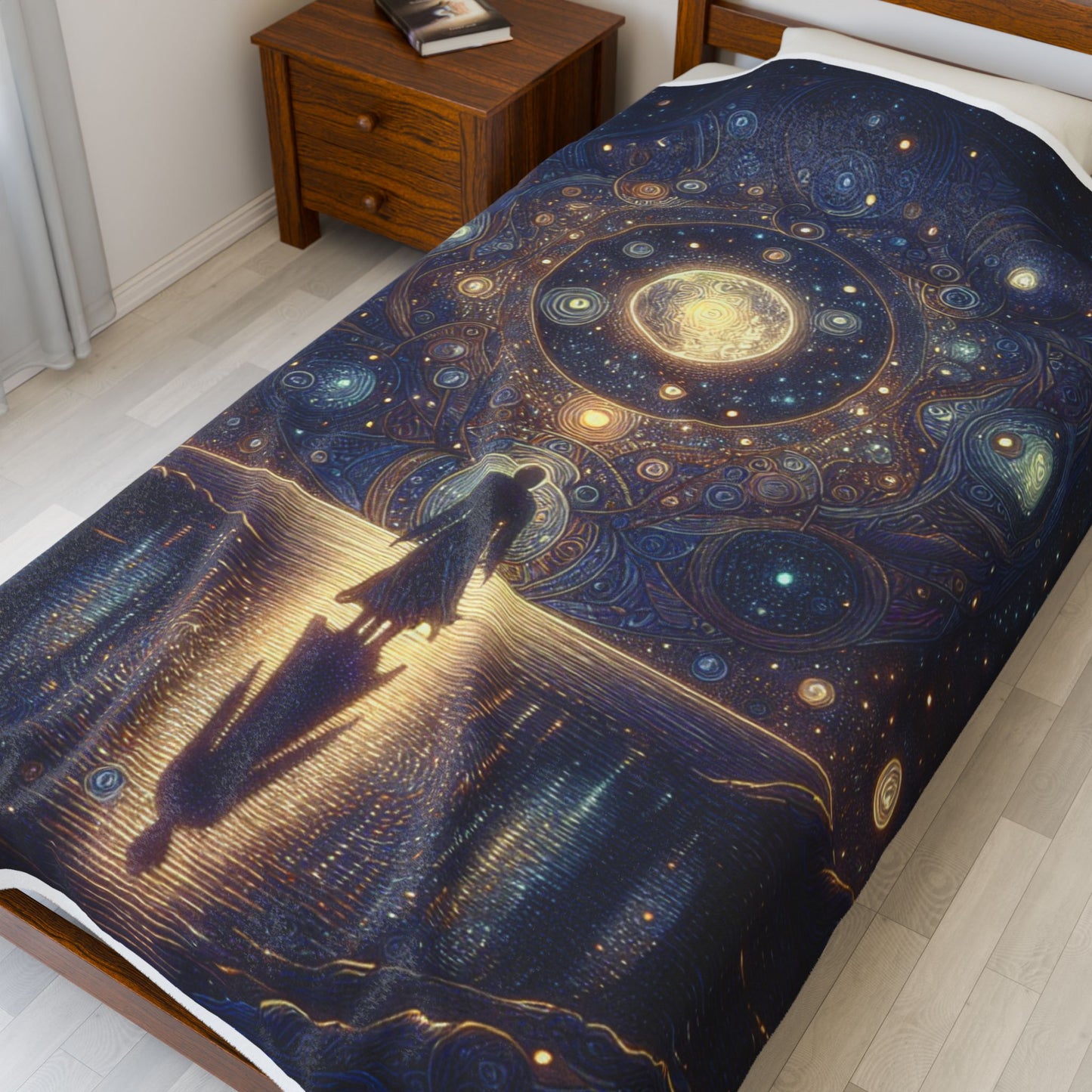 Celestial Wonders Unveiled - Plush Blanket