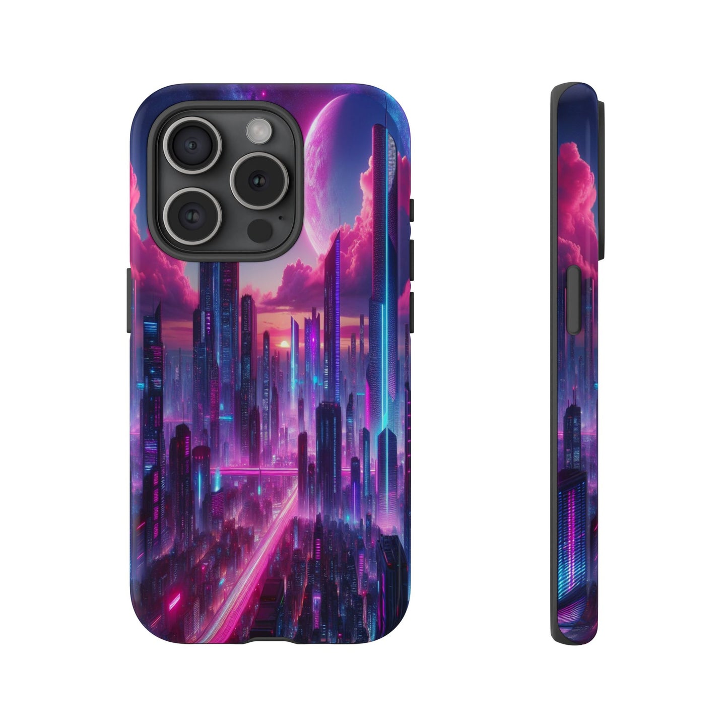 Futuristic Skyline Fantasy - Phone Case