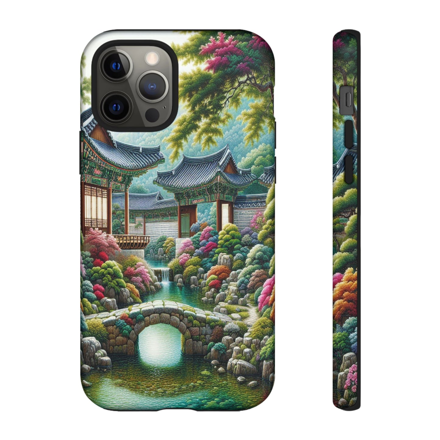 Custom ProtectiveTranquil Garden RetreatIphone Case Compatible With Iphone 16 15 14 - Phone Cover