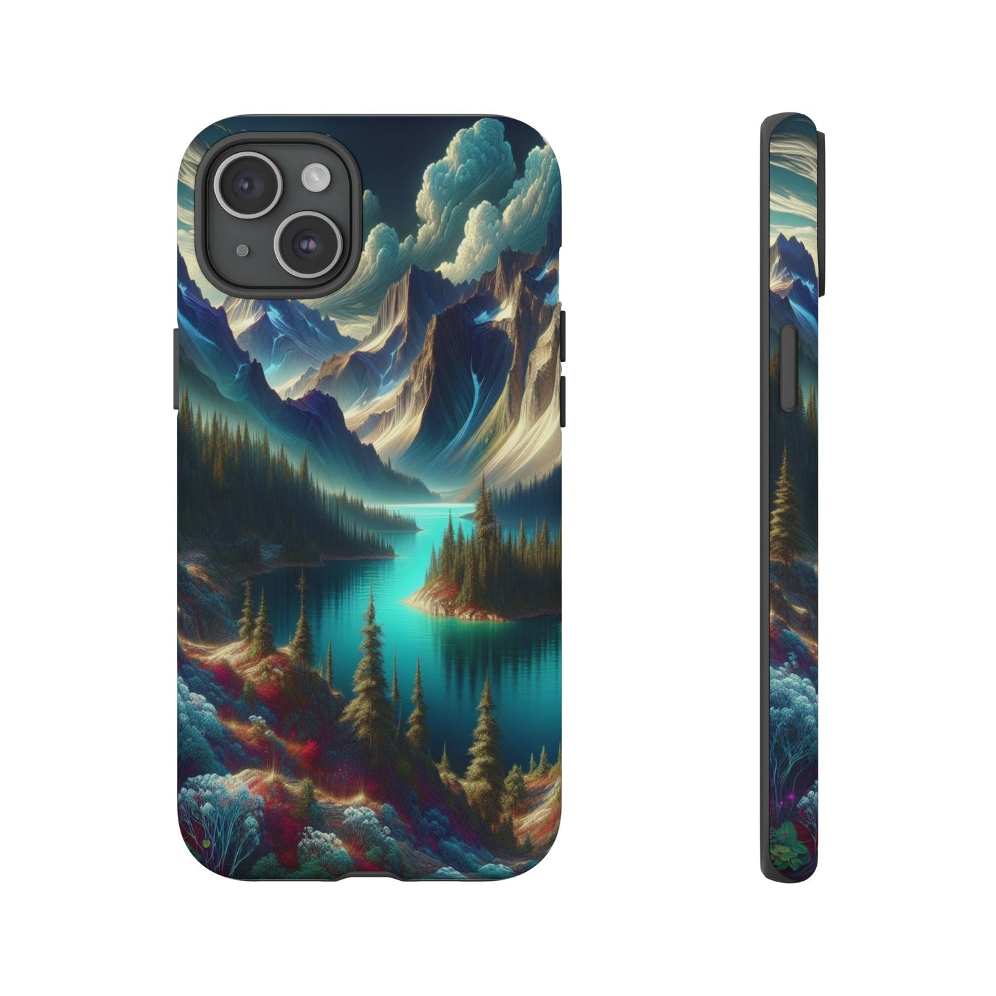 Custom ProtectiveMajestic Peaks and Tranquil WatersIphone Case Compatible With Iphone 16 15 14 - Phone Cover