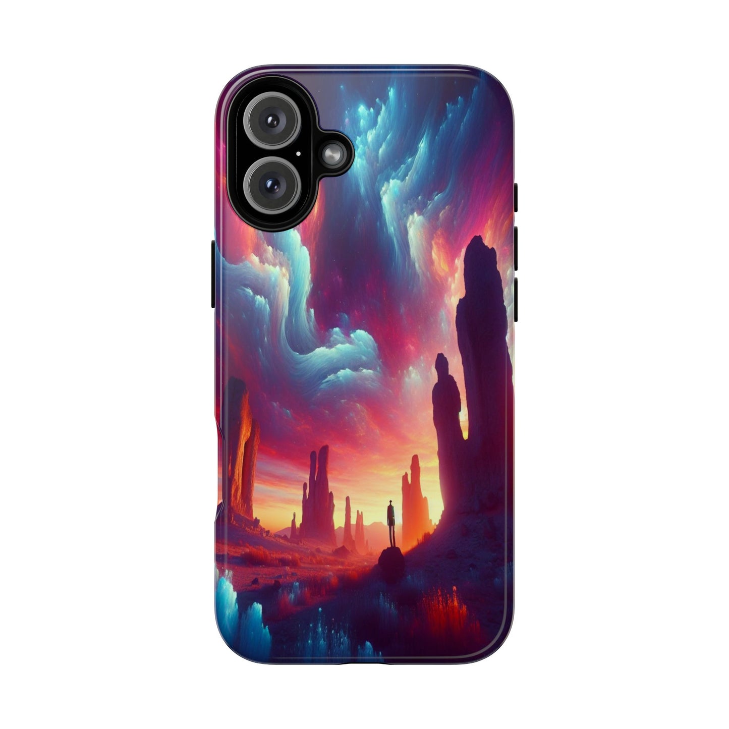 Wanderer in the Painted Sky - Phone Case