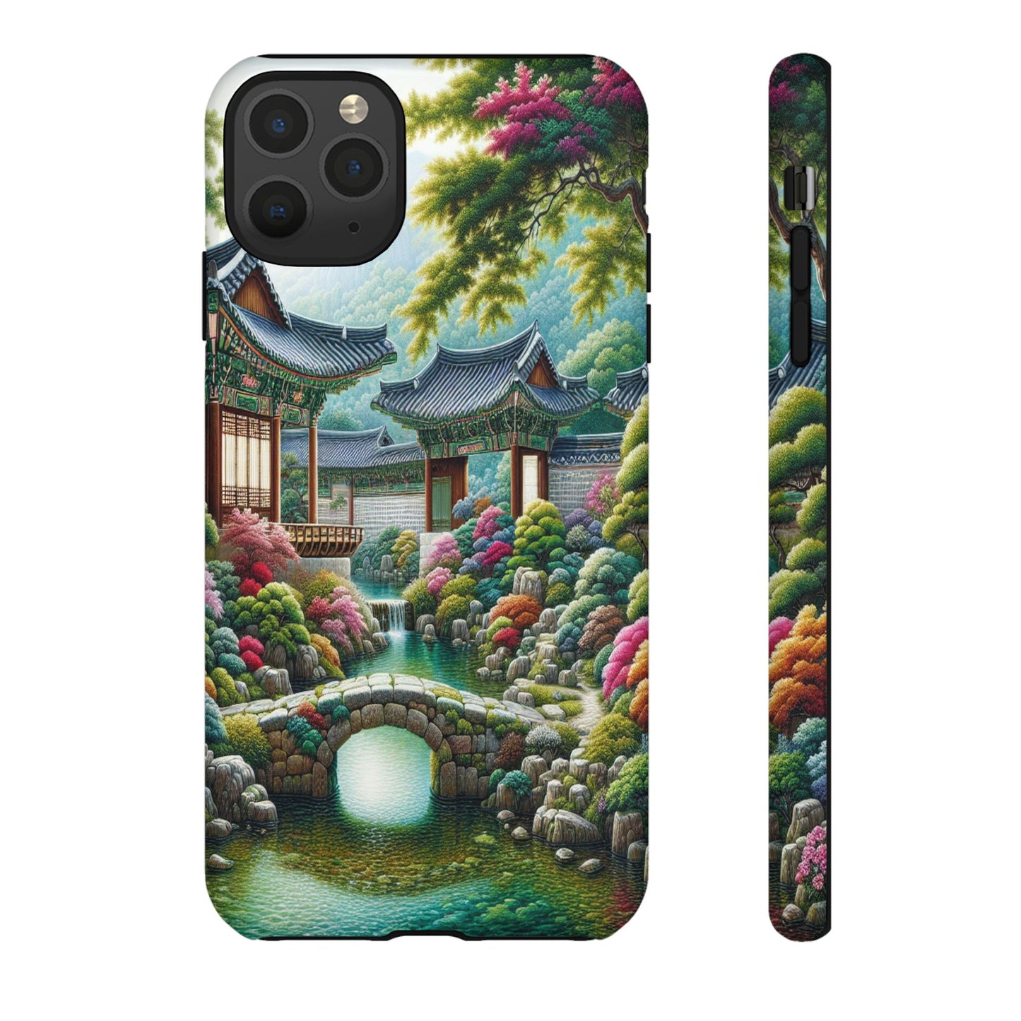 Custom ProtectiveTranquil Garden RetreatIphone Case Compatible With Iphone 16 15 14 - Phone Cover