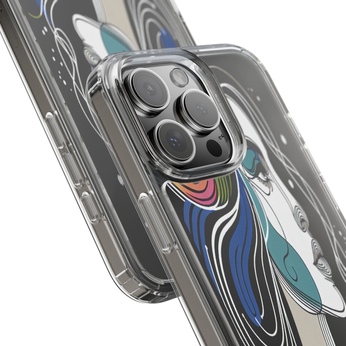 Transparent Portrait of Imagination Iphone Case Compatible With Iphone 16 15 14 - Clear Phone Cover