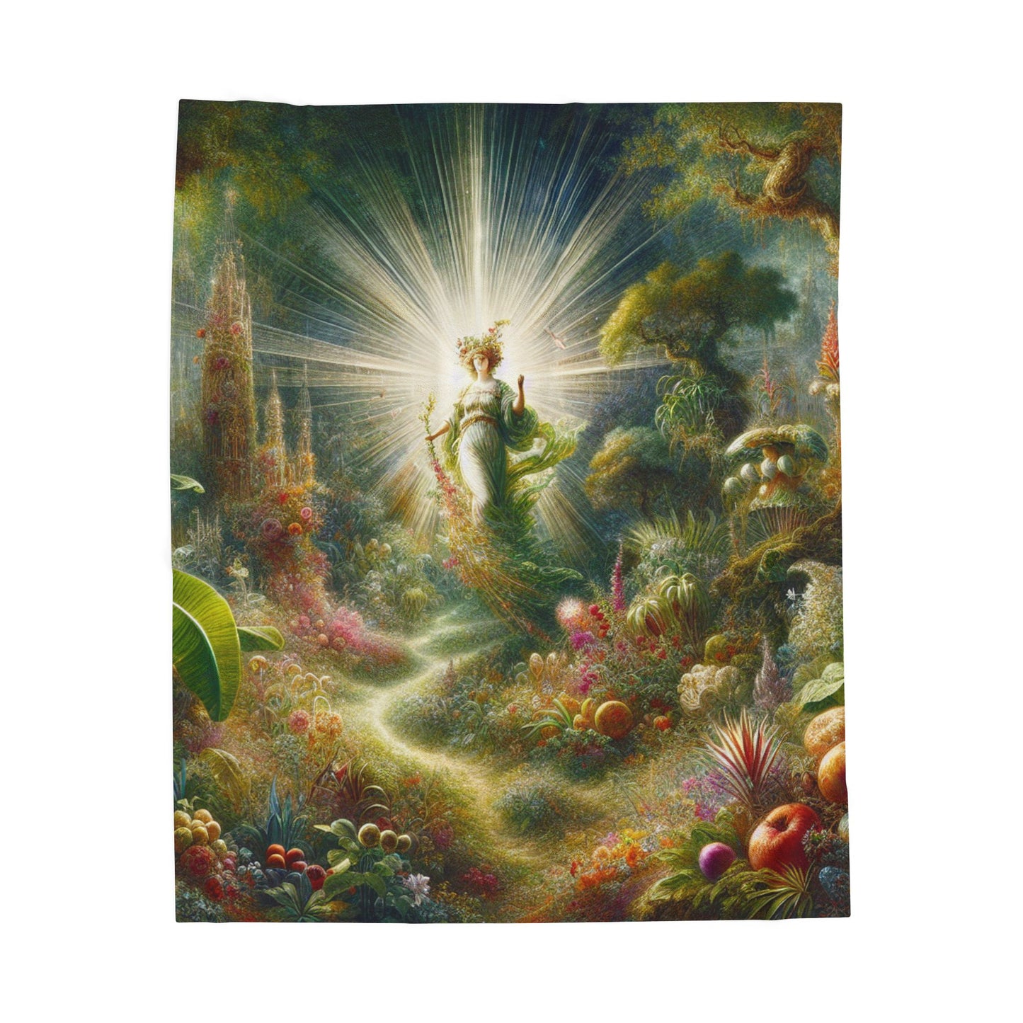 Illuminated Eden- Plush Blanket