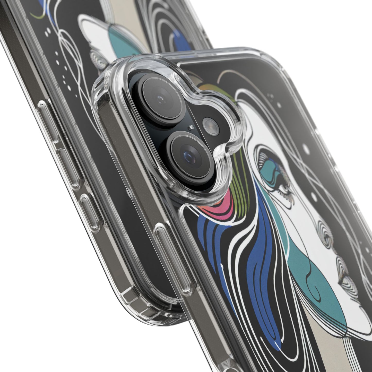 Transparent Portrait of Imagination Iphone Case Compatible With Iphone 16 15 14 - Clear Phone Cover