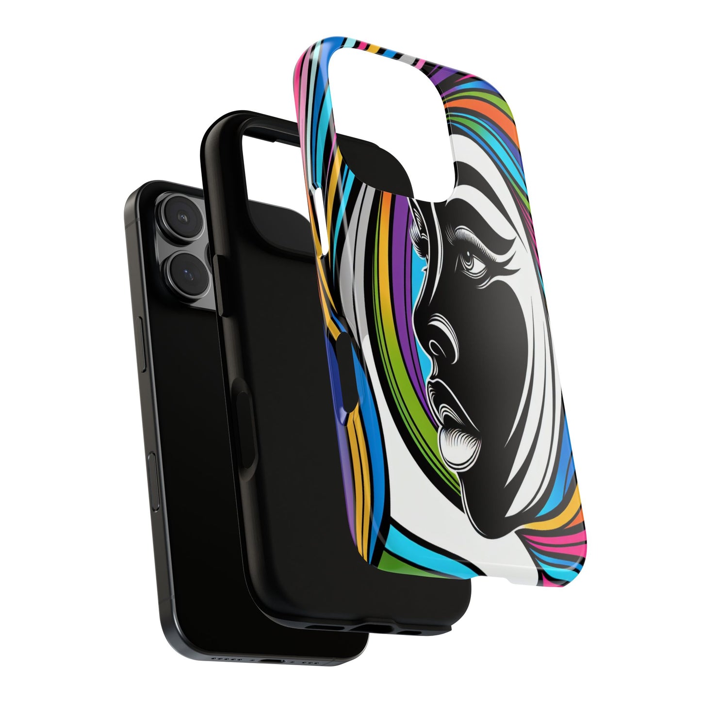 Colorful Portrait Fusion - Phone Case