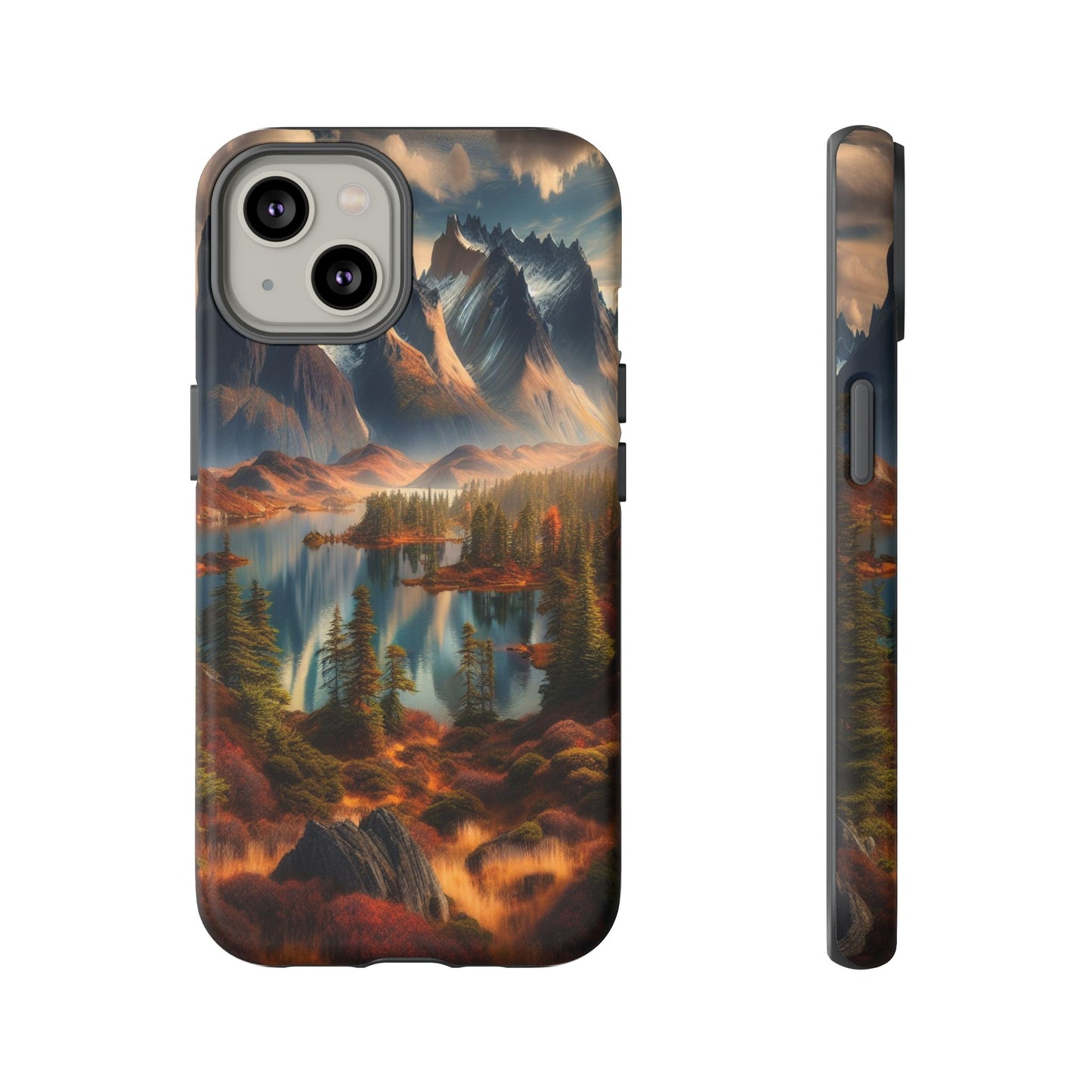 Custom ProtectiveMajestic Peaks and Tranquil WatersIphone Case Compatible With Iphone 16 15 14 - Phone Cover