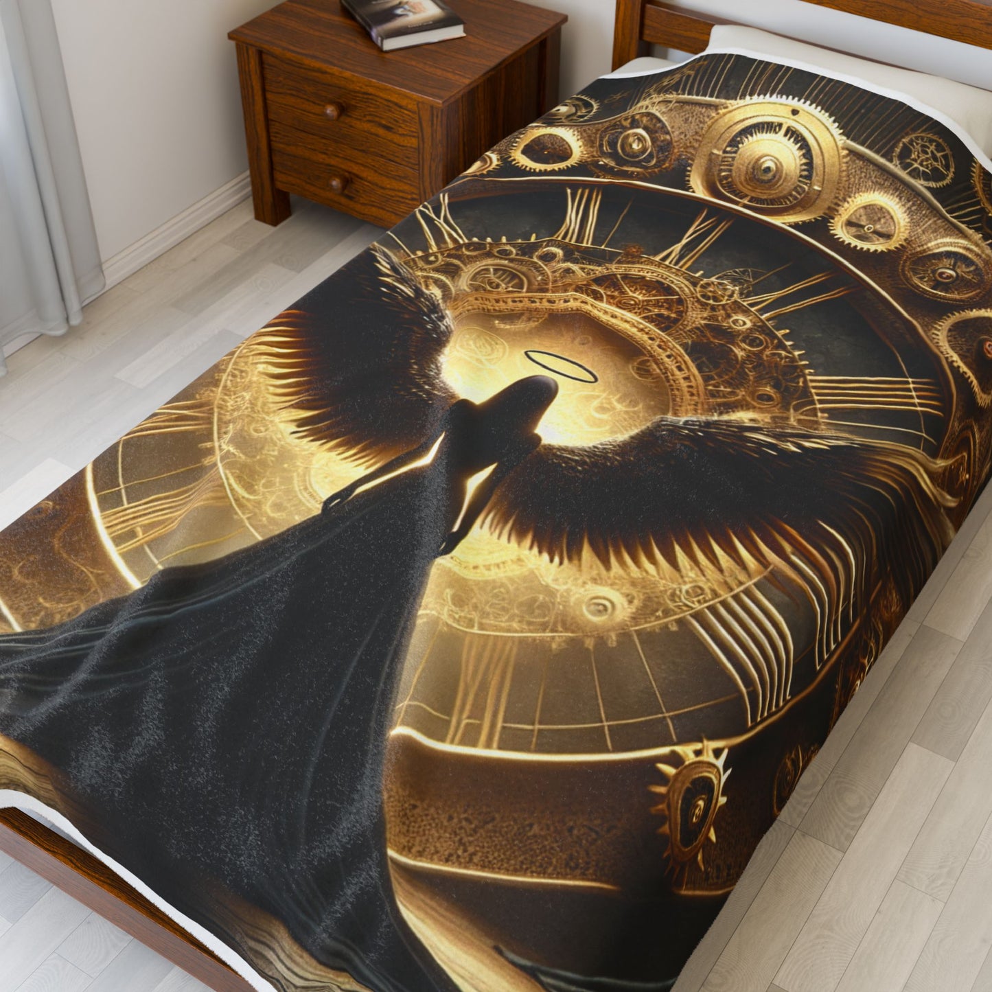 Guardian of the Timebound Wings - Plush Blanket