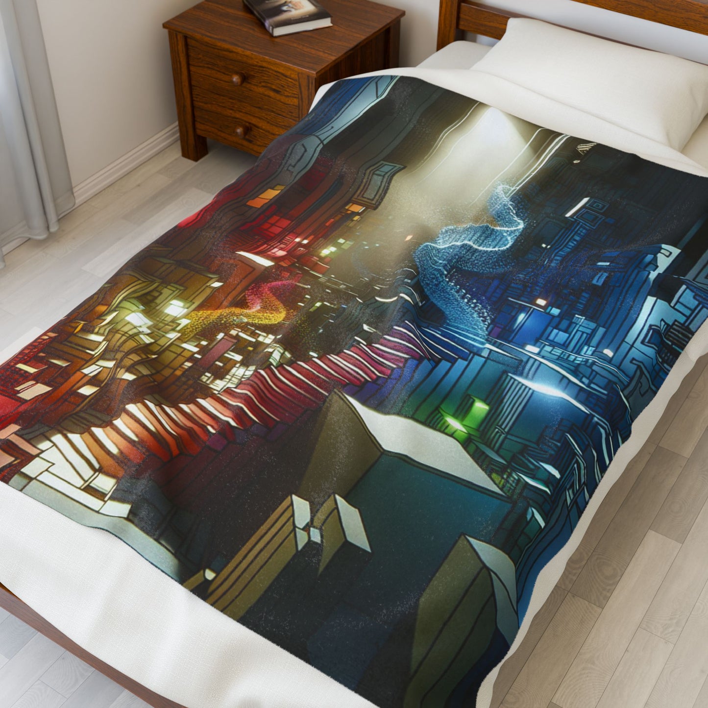 Maze of Everglow - Plush Blanket