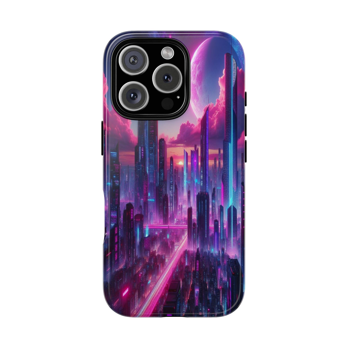 Futuristic Skyline Fantasy - Phone Case
